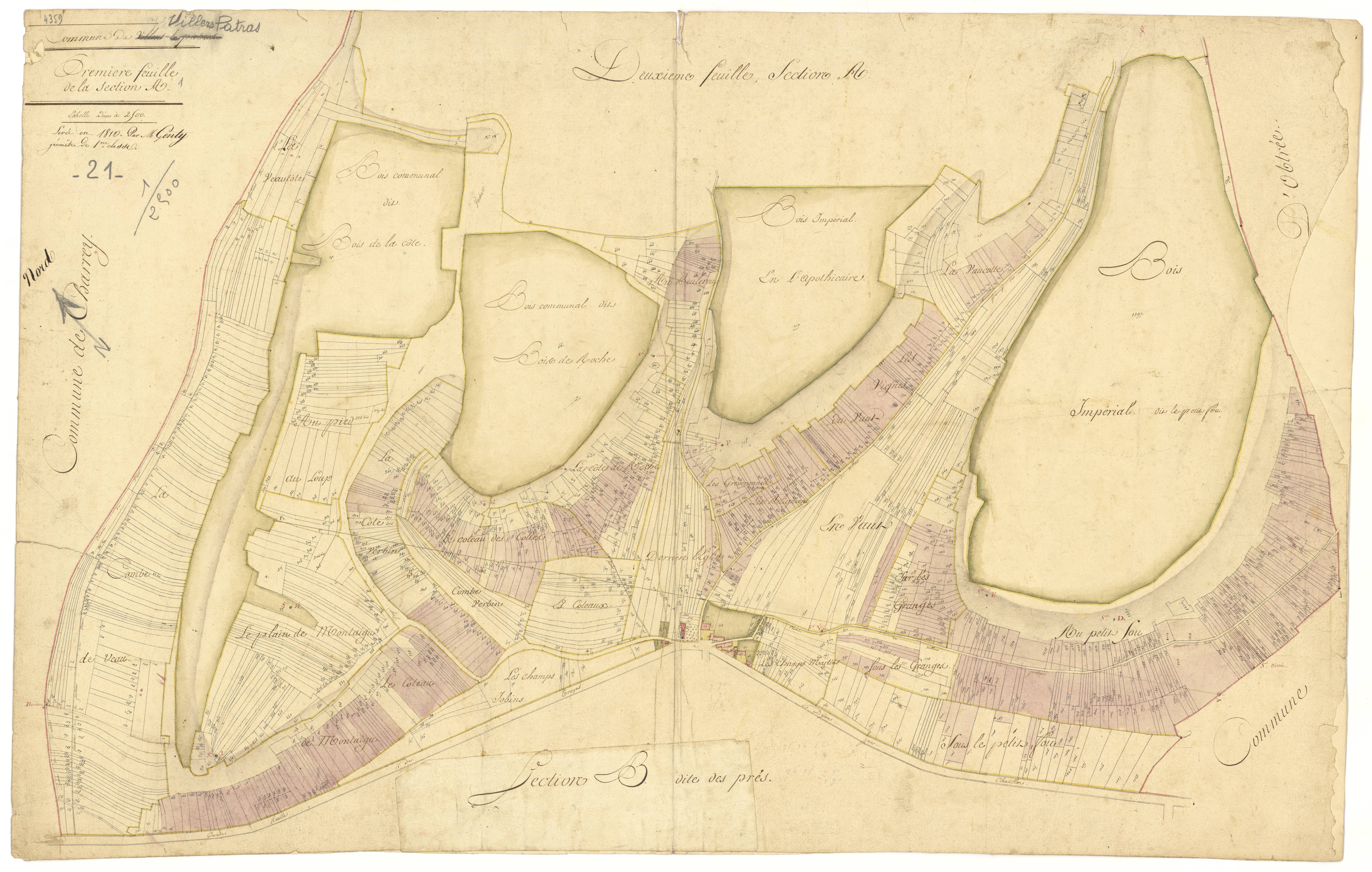Villers-Patras - Section A1 - 3 P PLAN 700/2