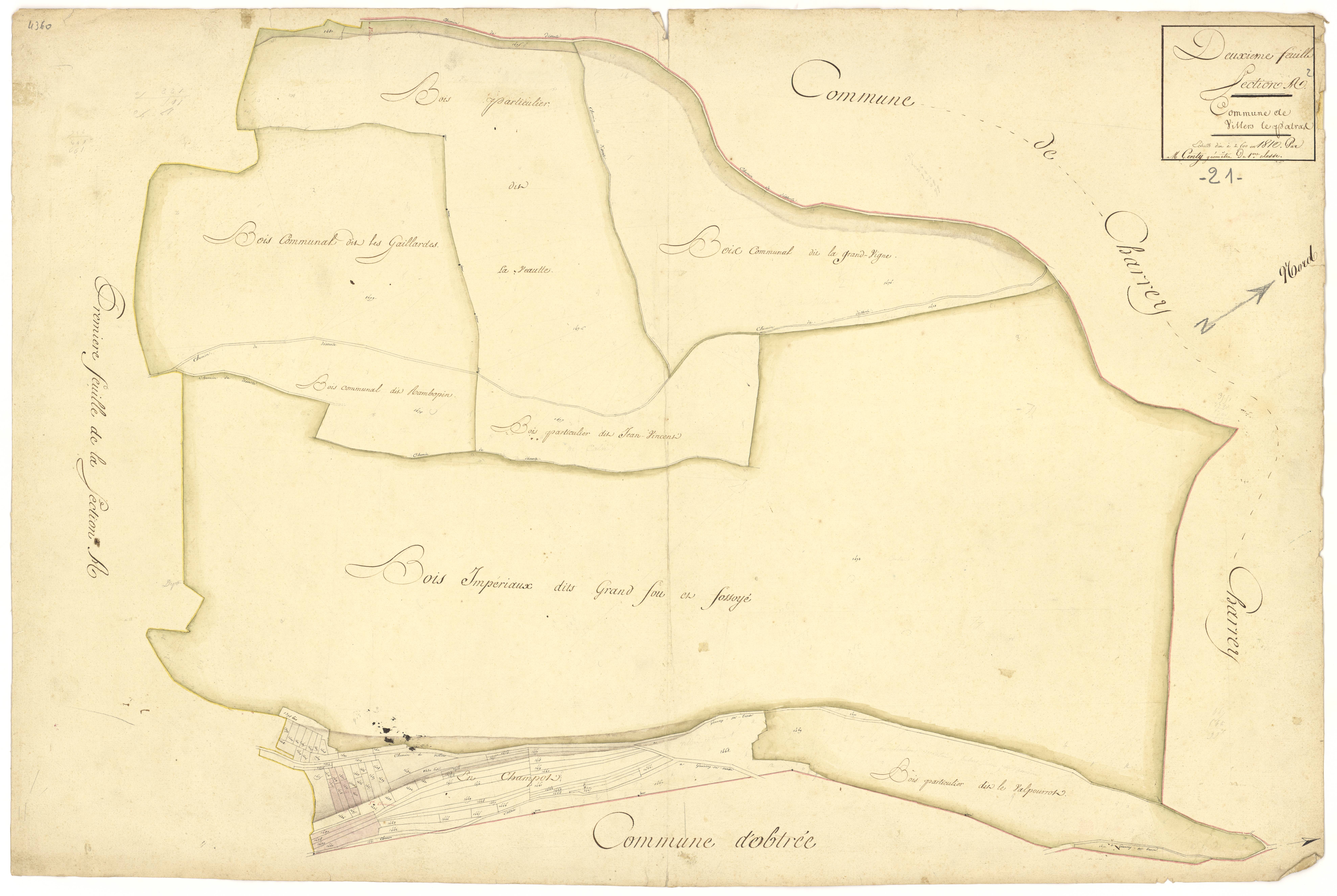 Villers-Patras - Section A2 - 3 P PLAN 700/3