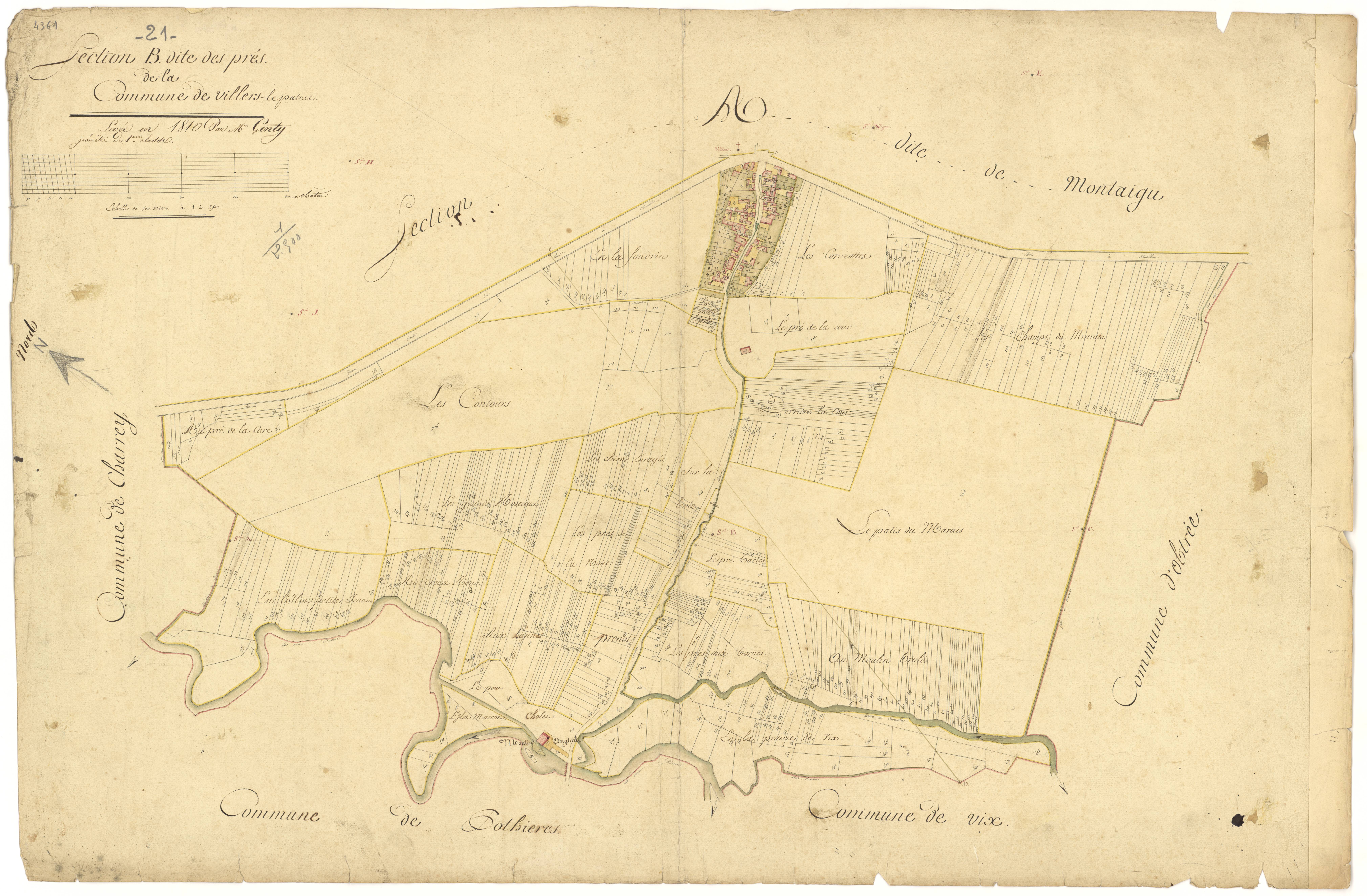 Villers-Patras - Section B - 3 P PLAN 700/4