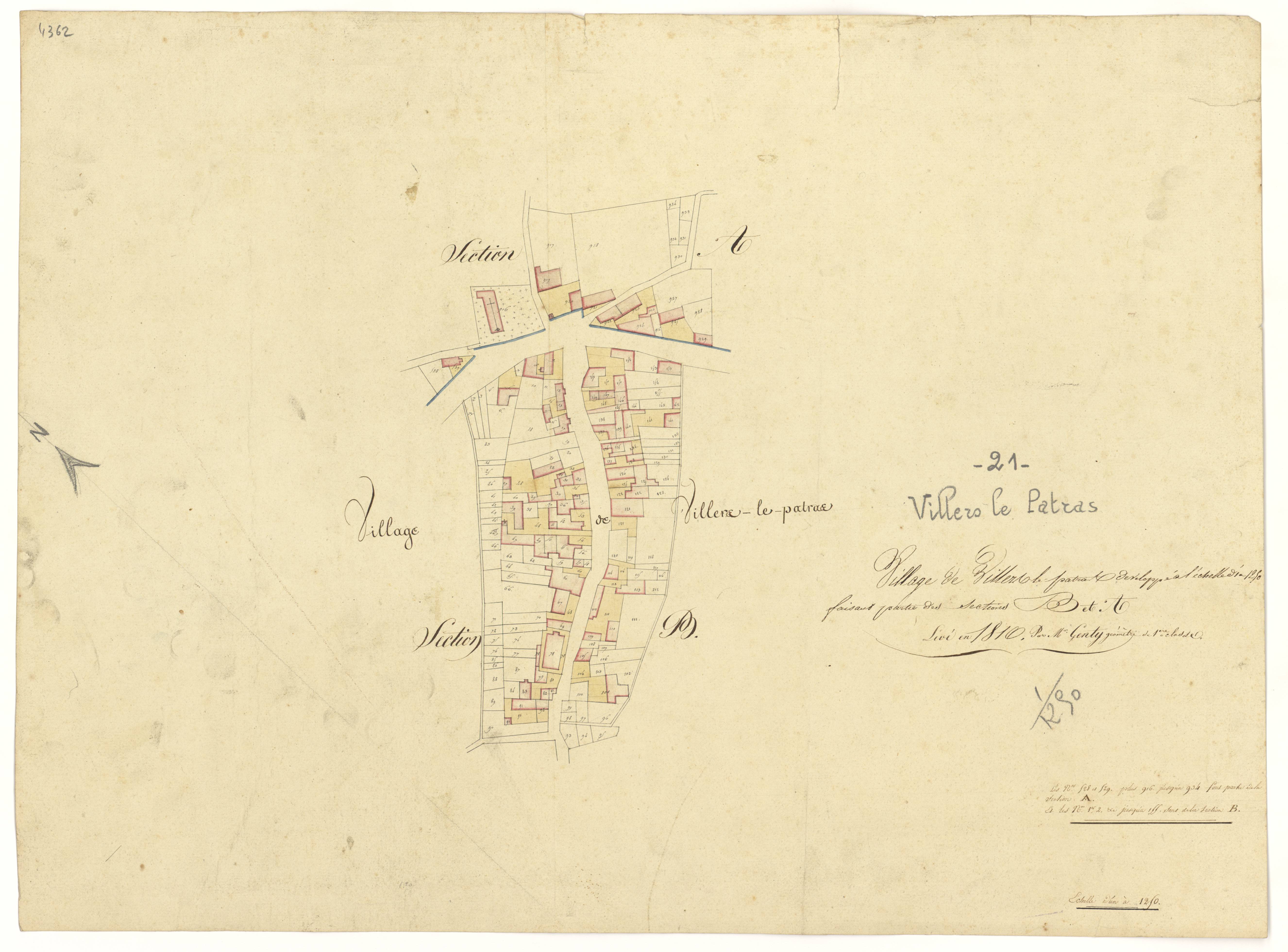 Villers-Patras - Section Village - 3 P PLAN 700/5