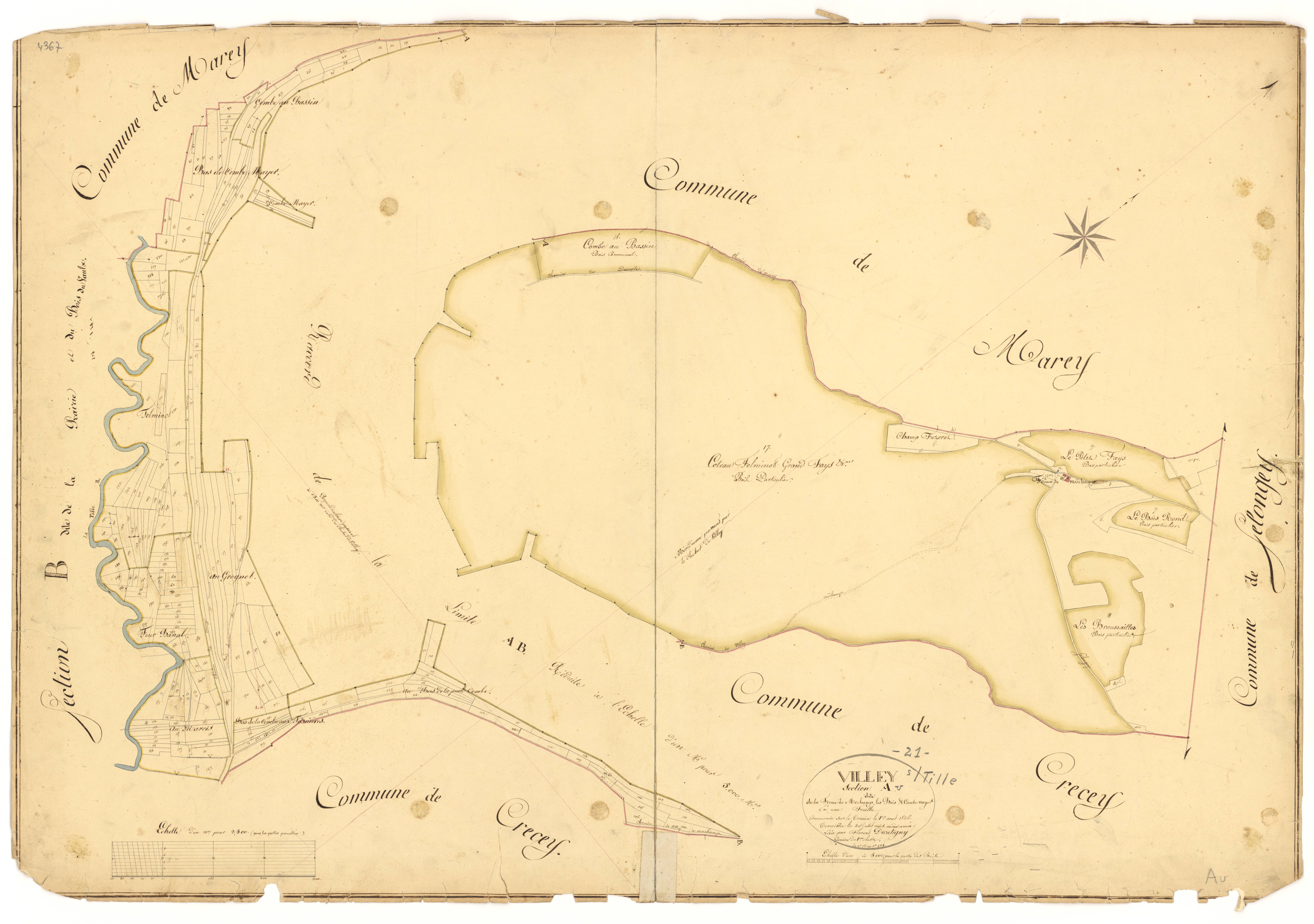 Villey-sur-Tille - Section A - 3 P PLAN 702/2