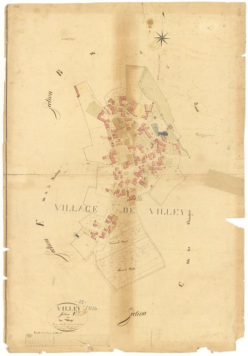 Villey-sur-Tille - Section F - 3 P PLAN 702/8