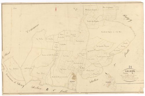Villiers-en-Morvan - Section A1 - 3 P PLAN 703/2