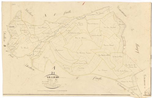 Villiers-en-Morvan - Section A2 - 3 P PLAN 703/3