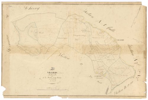 Villiers-en-Morvan - Section B4 - 3 P PLAN 703/8