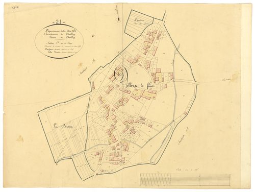 Villiers-le-Duc - Section C - 3 P PLAN 704/4
