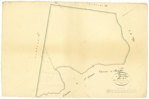 Villiers-le-Duc - Section G1 - 3 P PLAN 704/9
