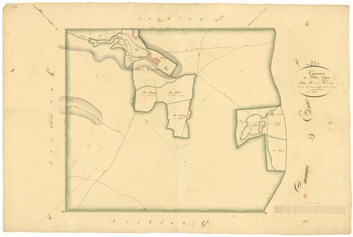 Villiers-le-Duc - Section K - 3 P PLAN 704/13