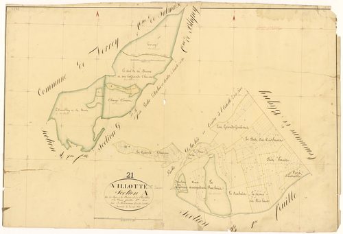 Villotte-Saint-Seine - Section A1 - 3 P PLAN 705/2