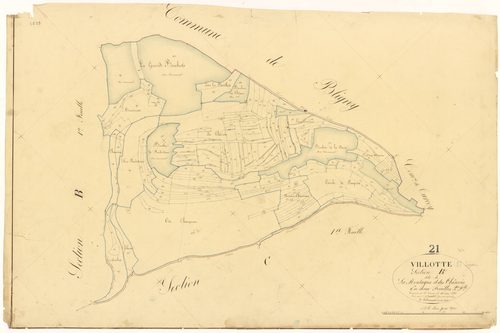 Villotte-Saint-Seine - Section B2 - 3 P PLAN 705/5