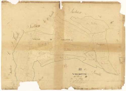 Villotte-Saint-Seine - Section D - 3 P PLAN 705/8