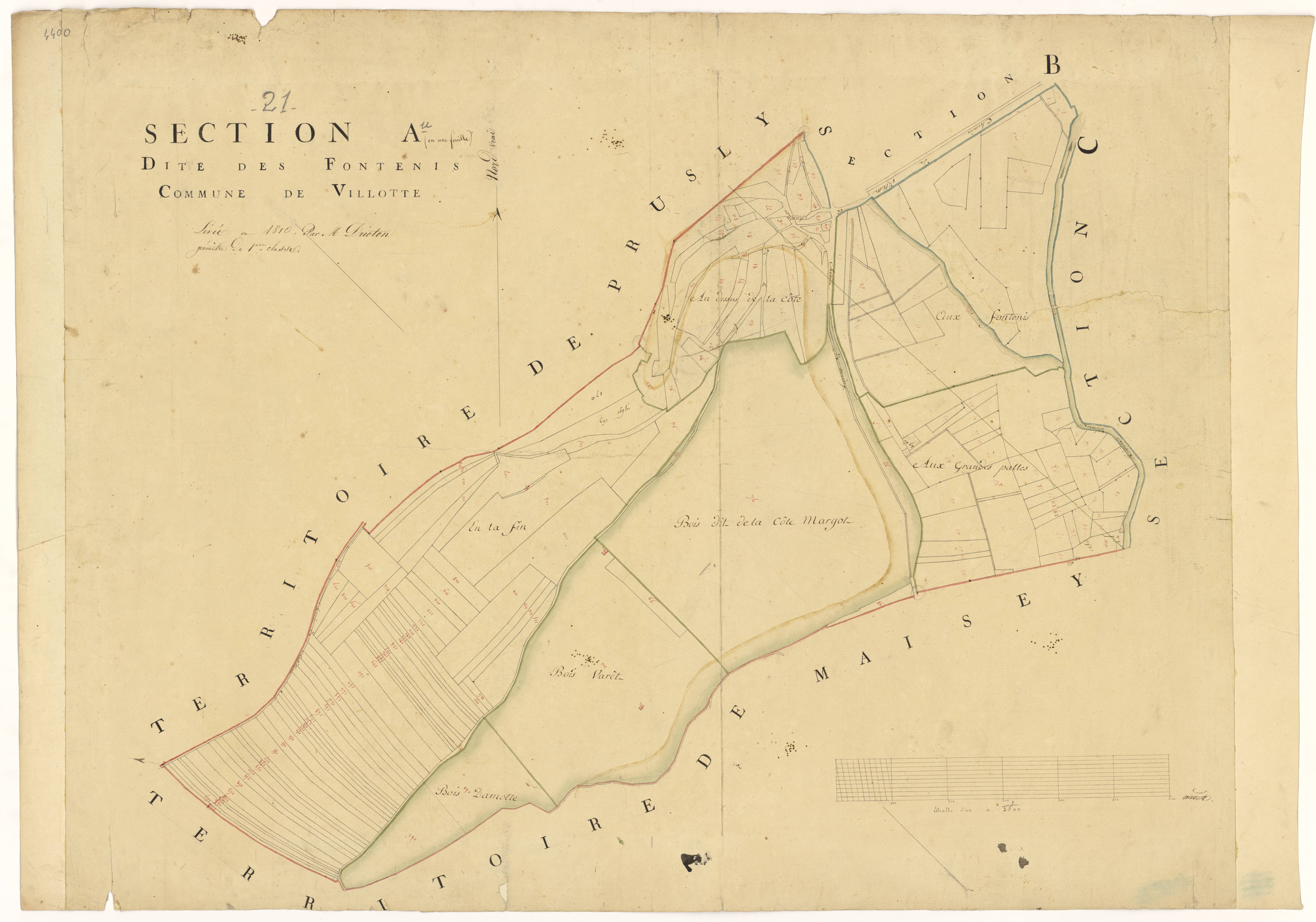 Villotte-sur-Ource - Section A - 3 P PLAN 706/2
