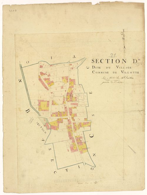Villotte-sur-Ource - Section D - 3 P PLAN 706/5
