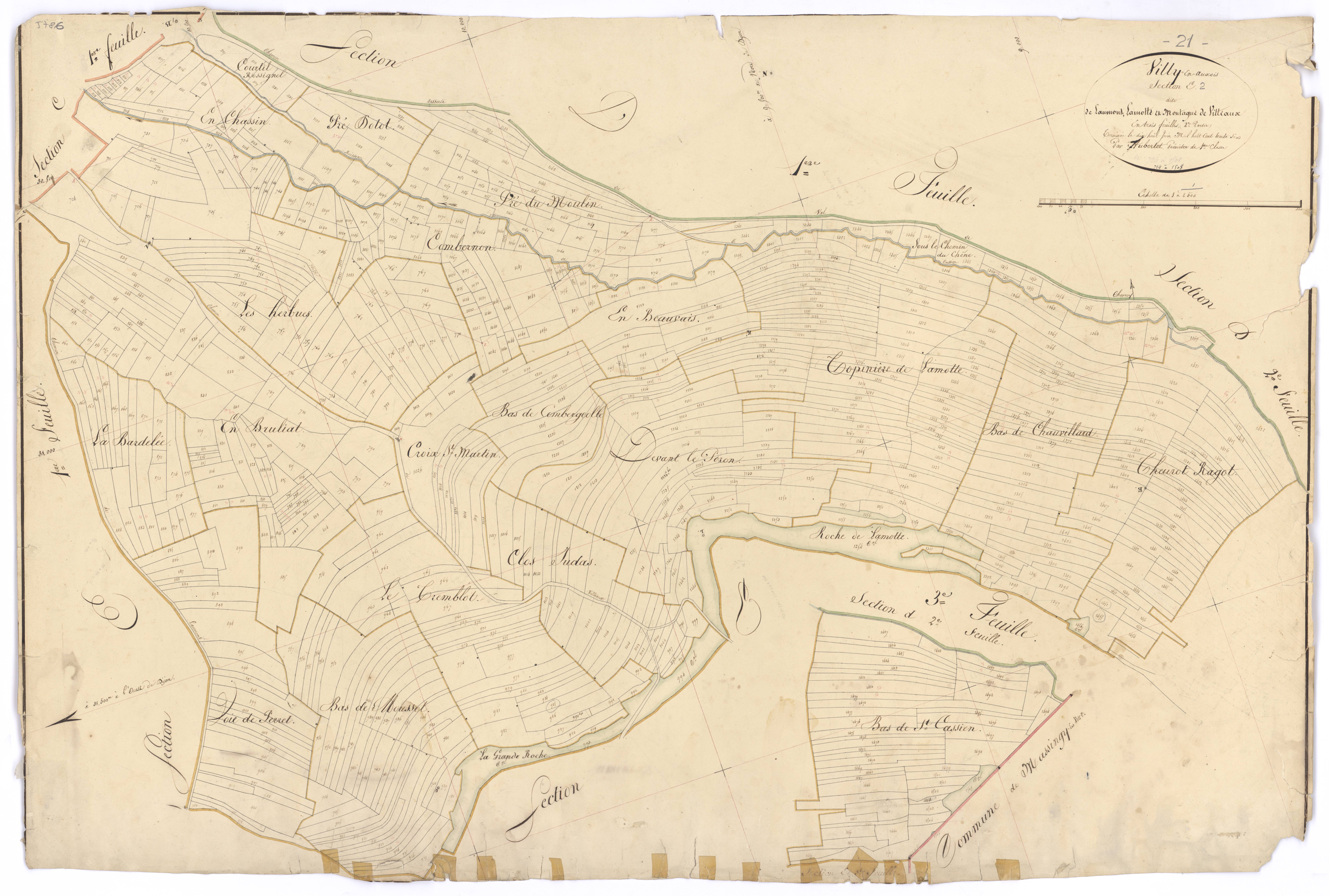 Villy-en-Auxois - Section E2 - 3 P PLAN 707/11