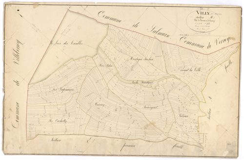 Villy-en-Auxois - Section A1 - 3 P PLAN 707/2