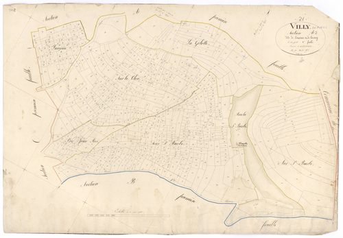 Villy-en-Auxois - Section A2 - 3 P PLAN 707/3