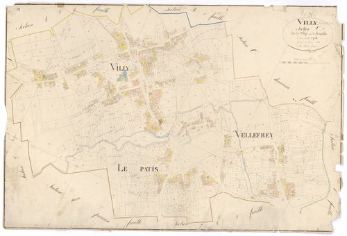 Villy-en-Auxois - Section C1 - 3 P PLAN 707/6