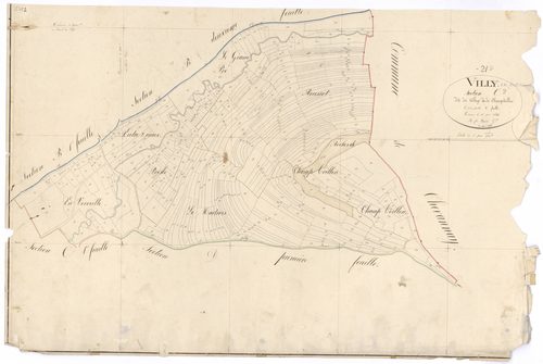 Villy-en-Auxois - Section C2 - 3 P PLAN 707/7