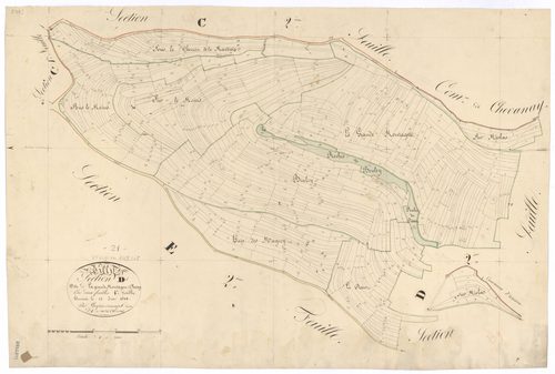 Villy-en-Auxois - Section D1 - 3 P PLAN 707/8