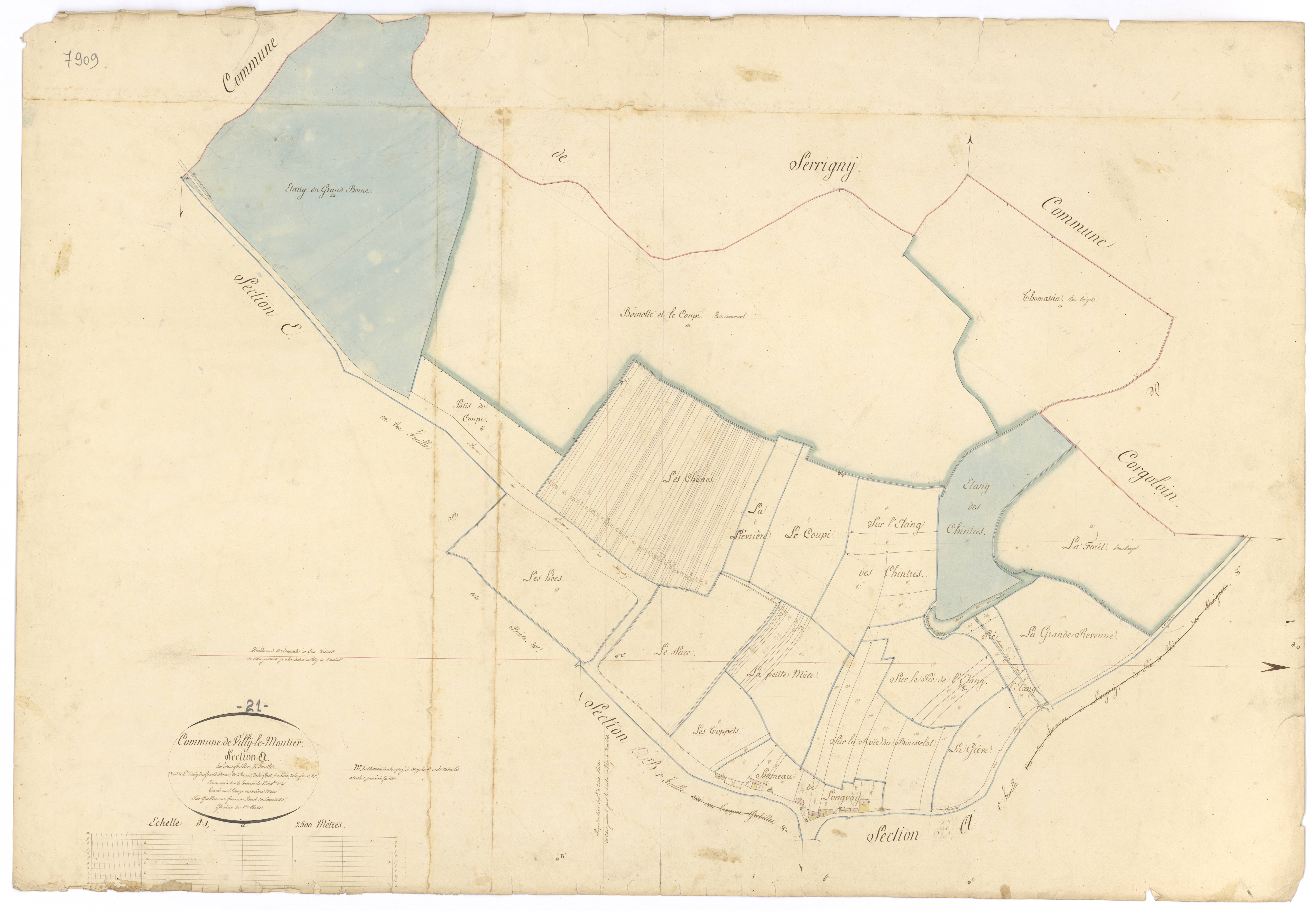 Villy-le-Moutier - Section A2 - 3 P PLAN 708/3