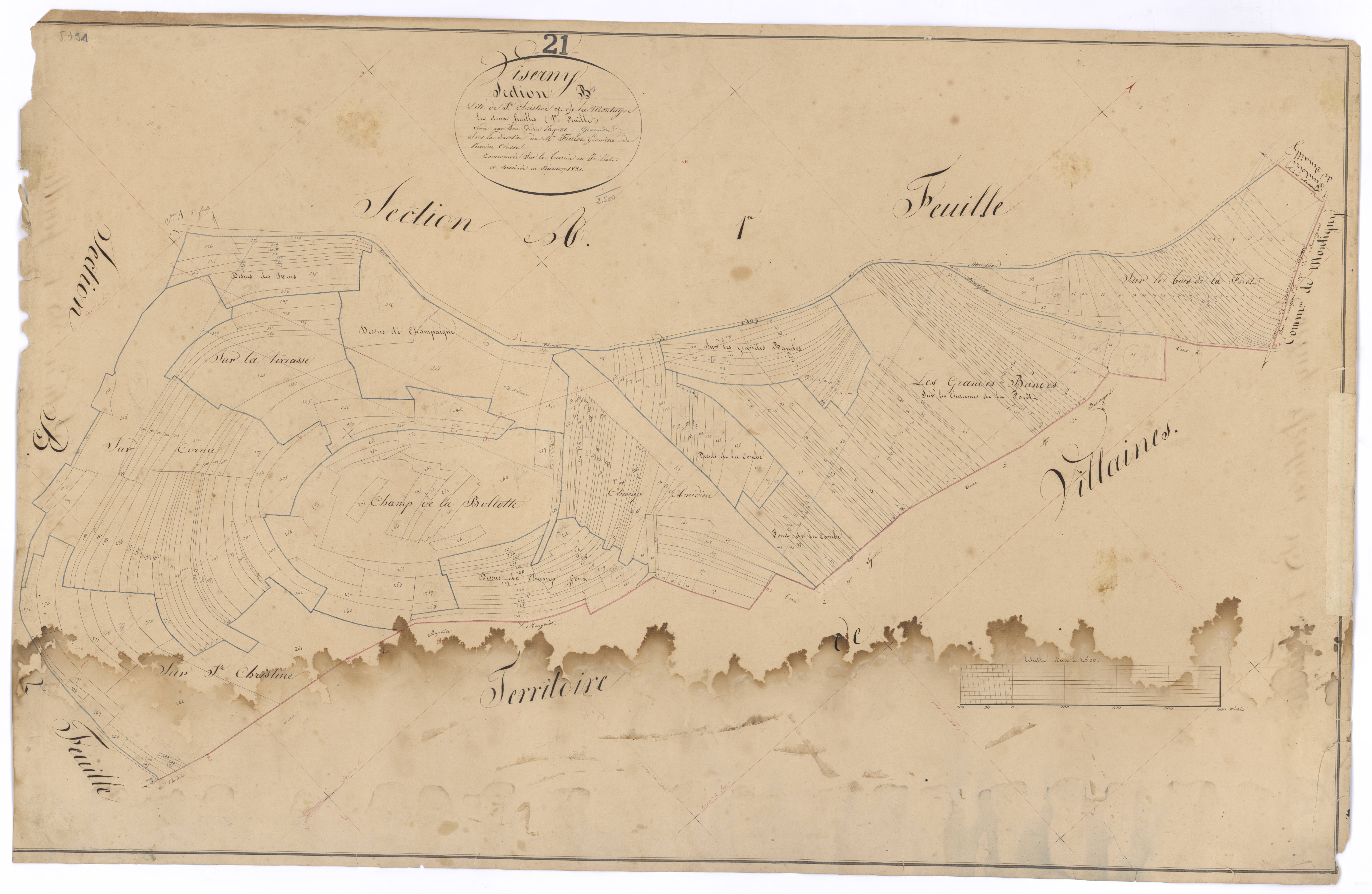 Viserny - Section B1 - 3 P PLAN 709/4