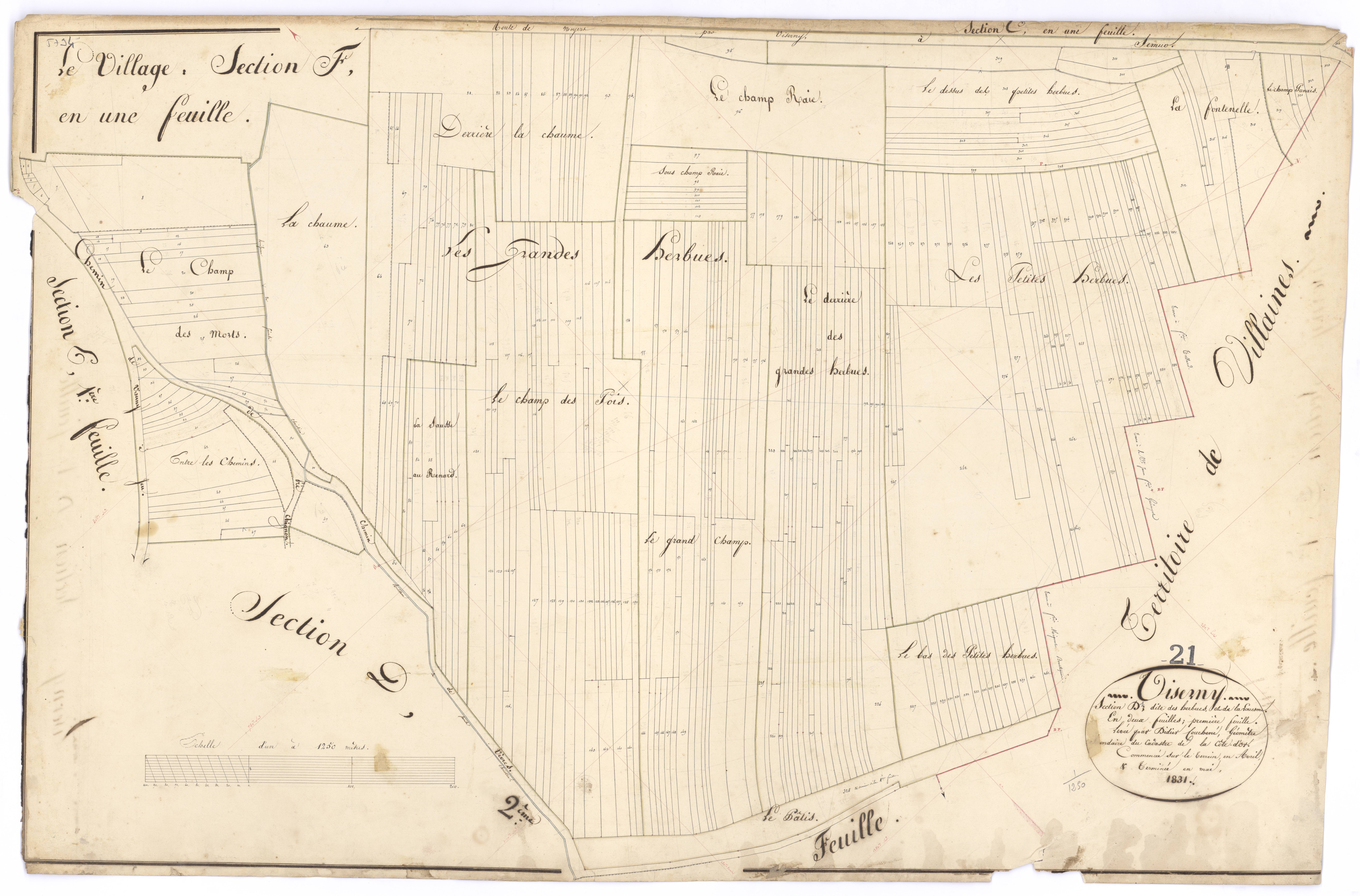 Viserny - Section D1 - 3 P PLAN 709/7