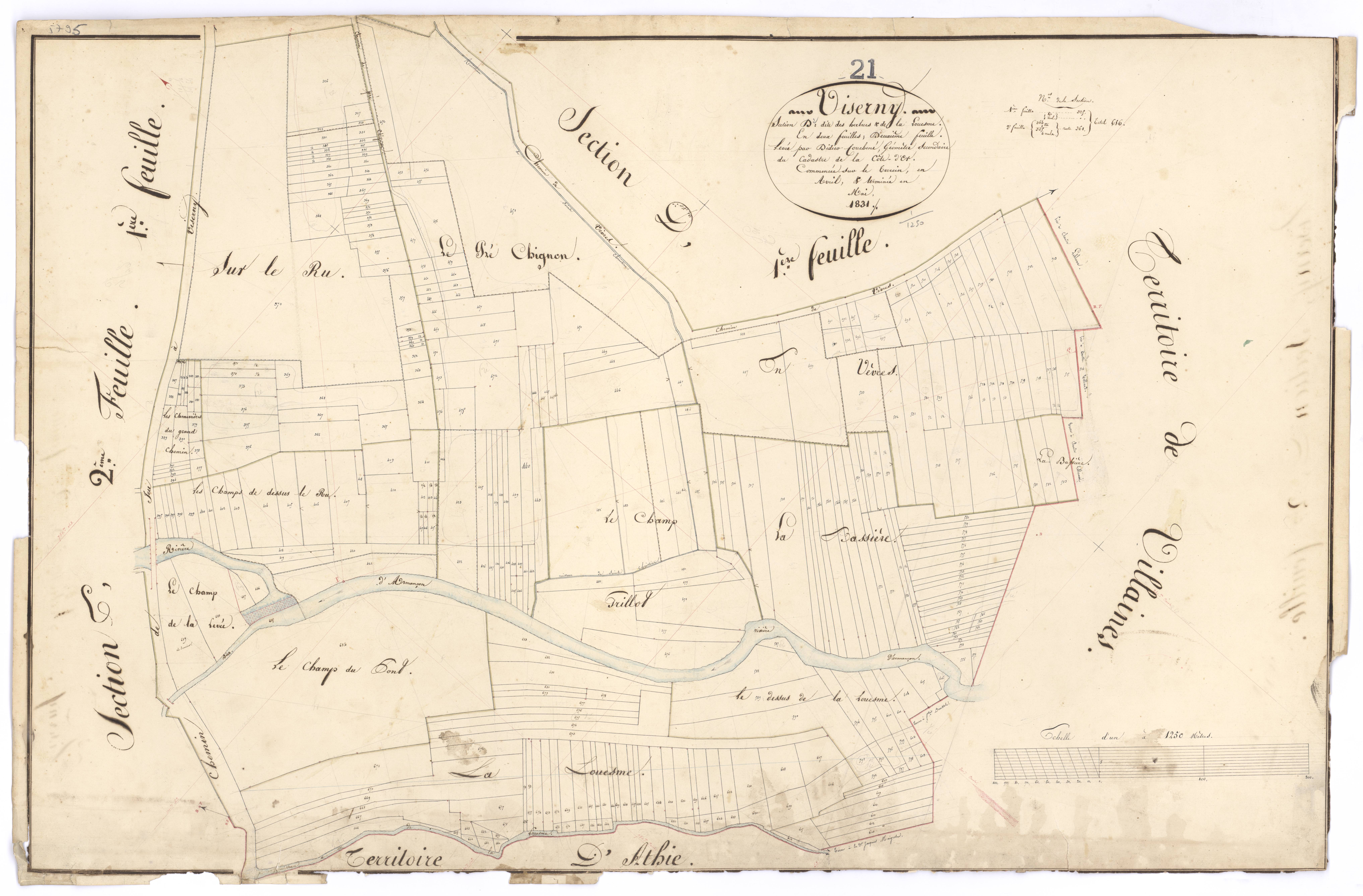 Viserny - Section D2 - 3 P PLAN 709/8