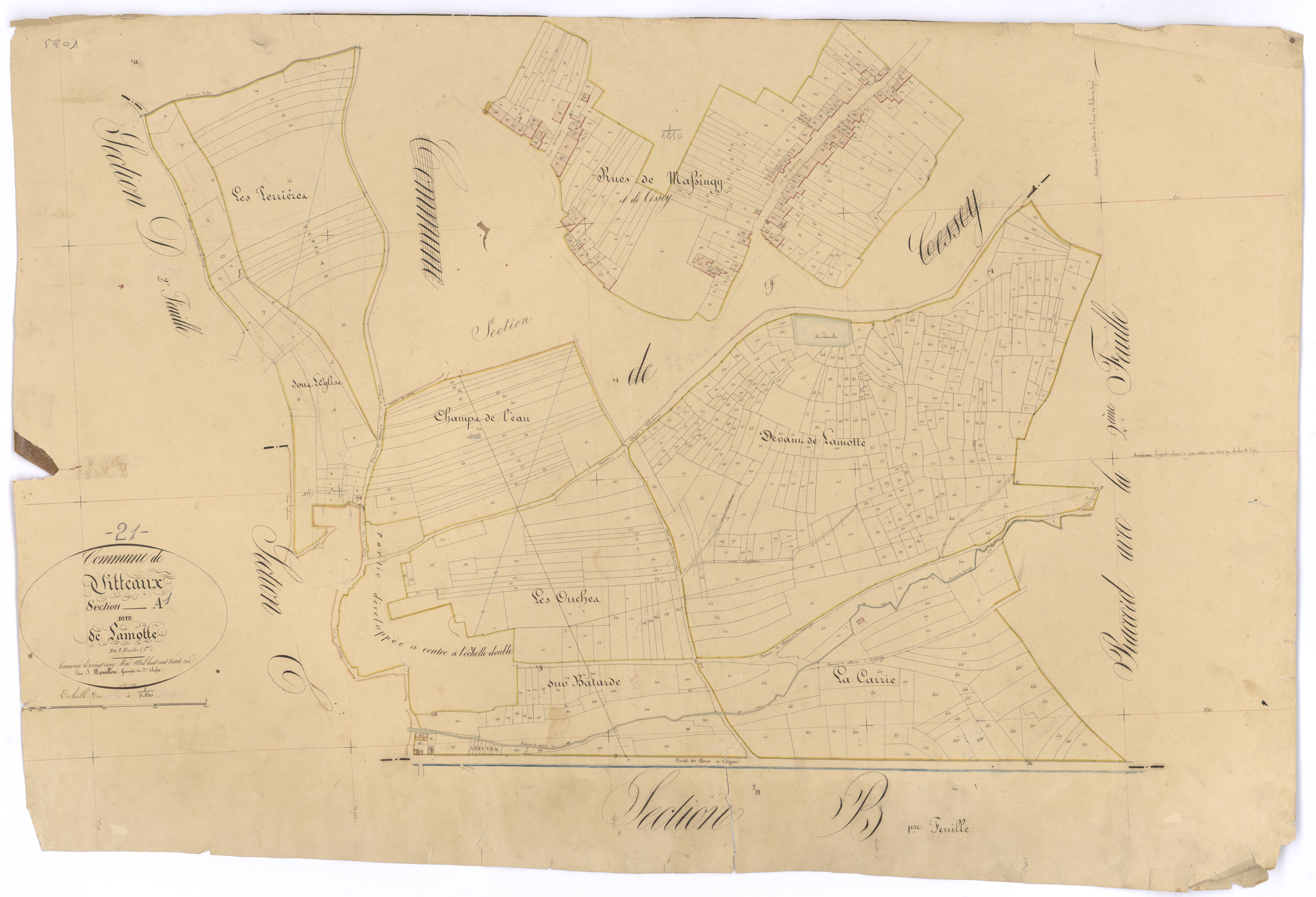 Vitteaux - Section A1 - 3 P PLAN 710/3