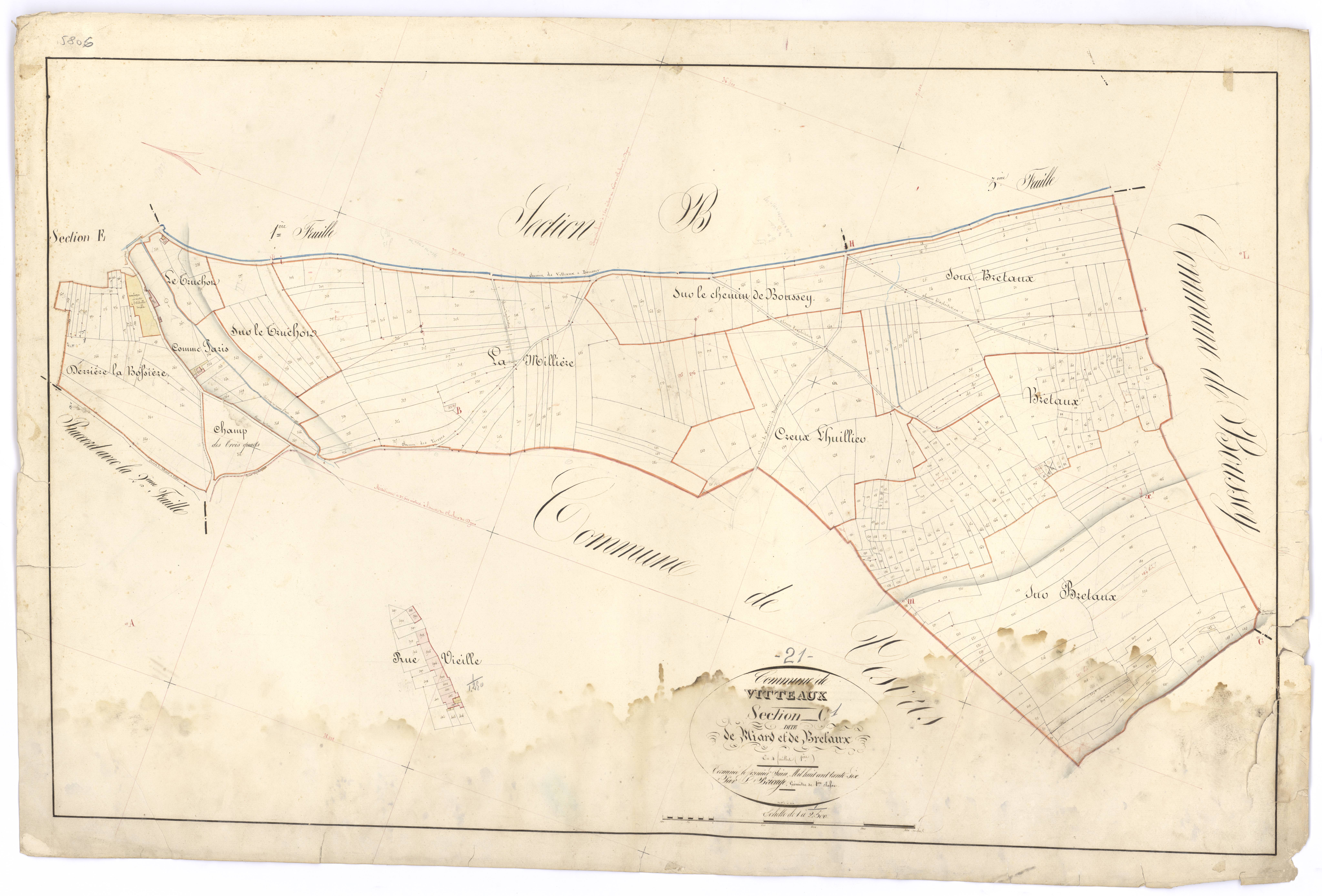Vitteaux - Section C1 - 3 P PLAN 710/8