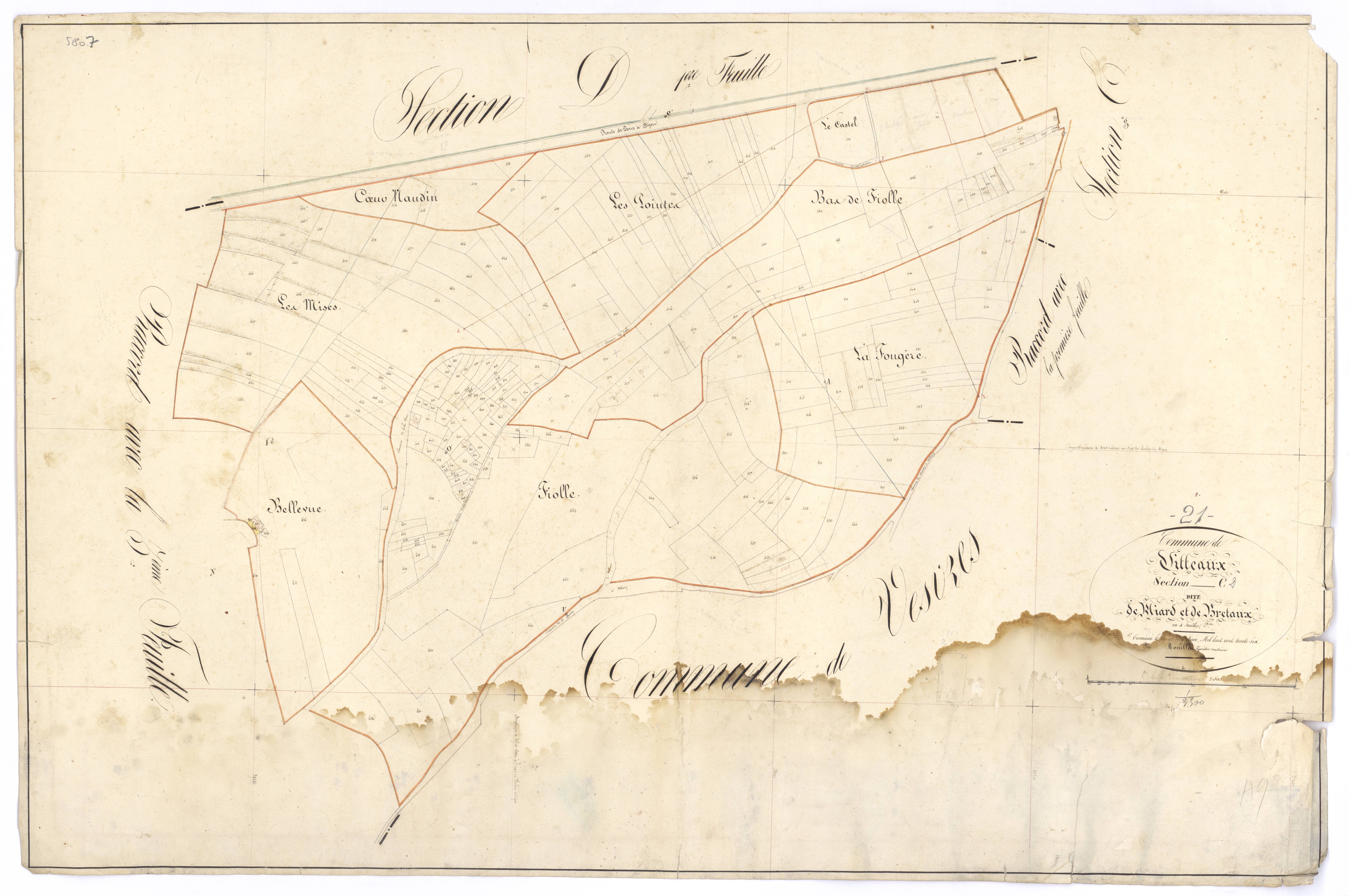 Vitteaux - Section C2 - 3 P PLAN 710/9
