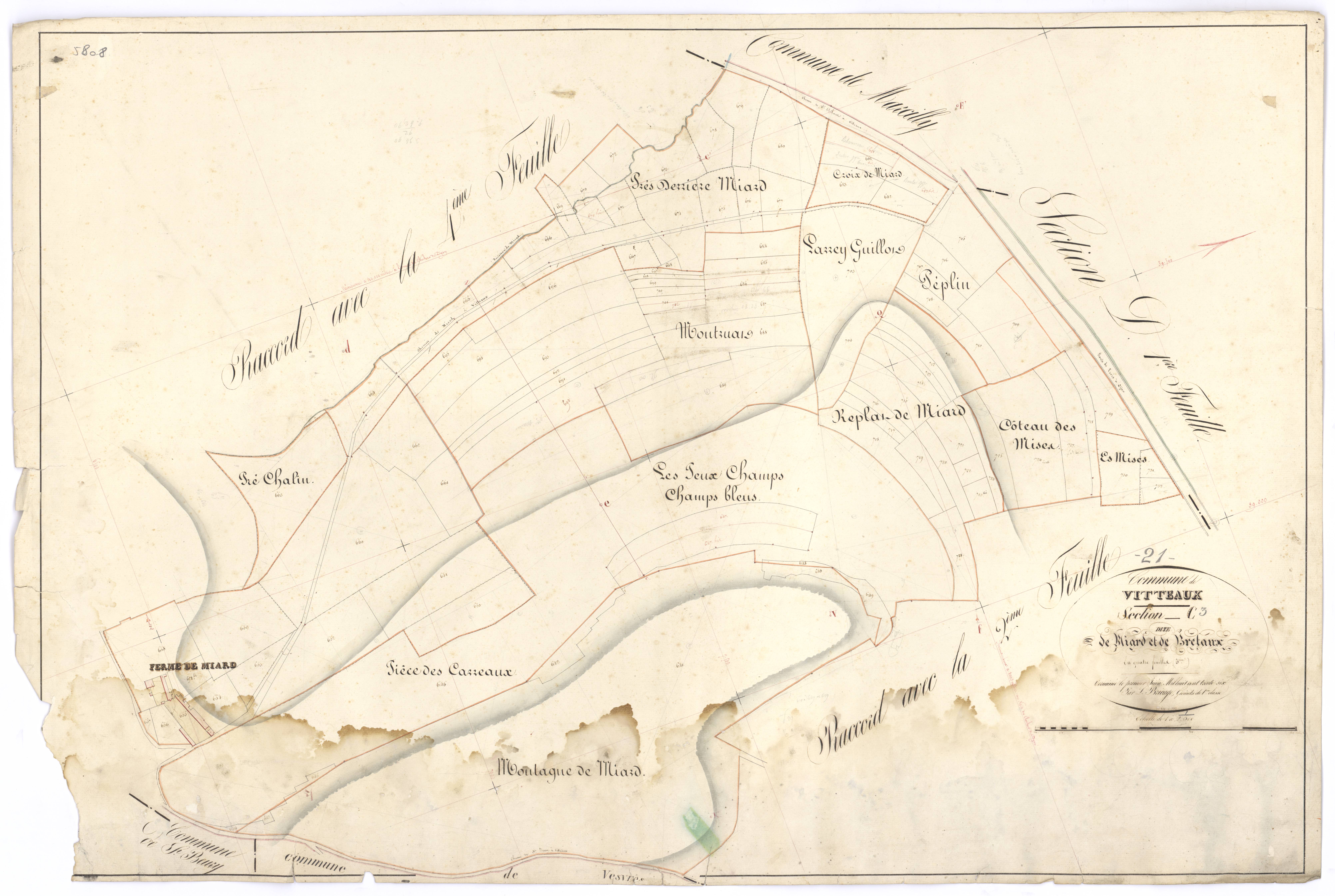 Vitteaux - Section C3 - 3 P PLAN 710/10