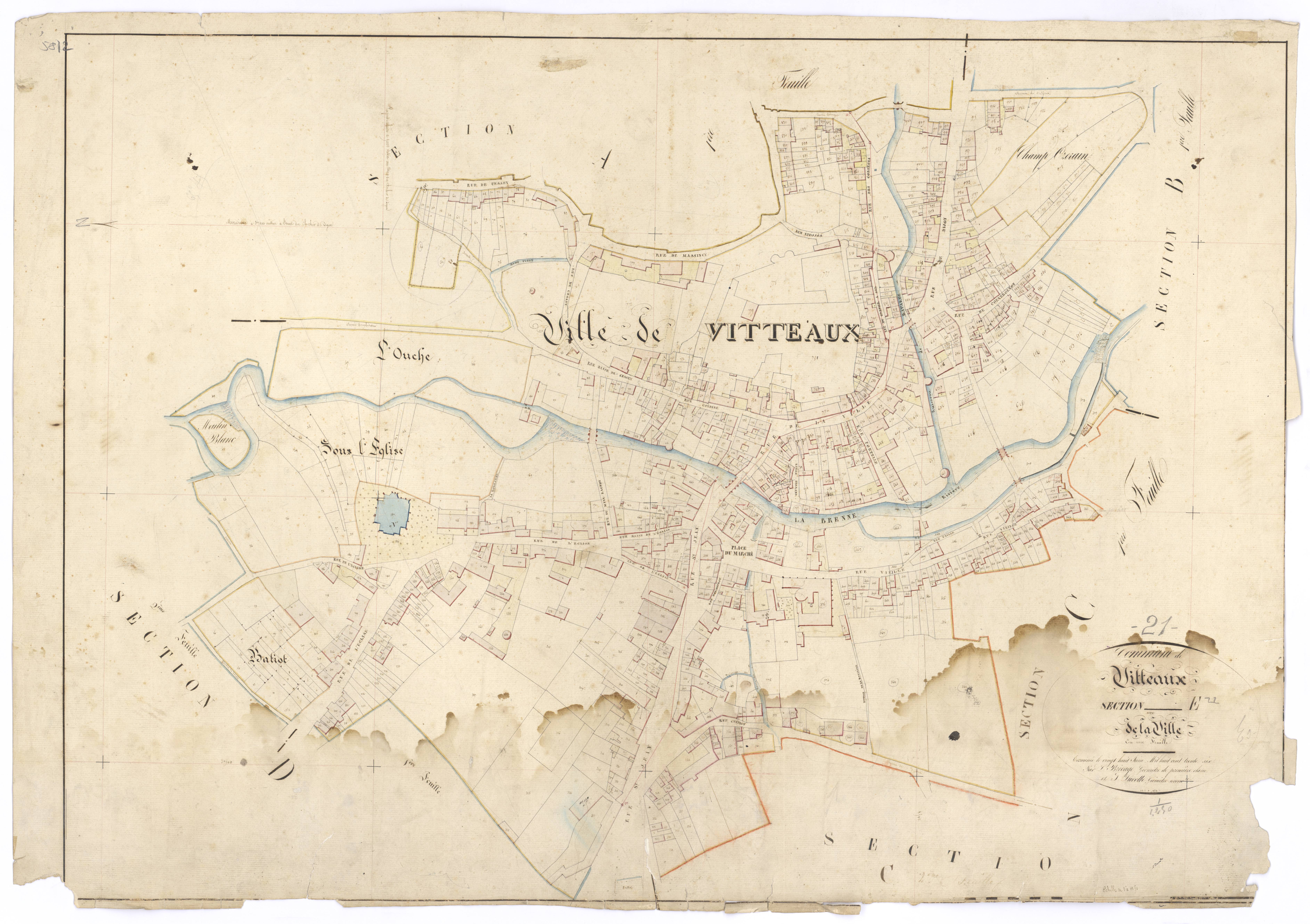 Vitteaux - Section E - 3 P PLAN 710/14