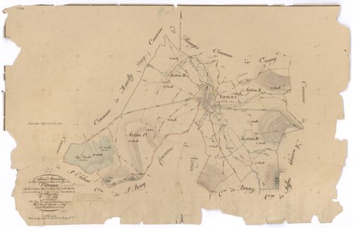Vitteaux - Tableau d'assemblage 1 - 3 P PLAN 710/1