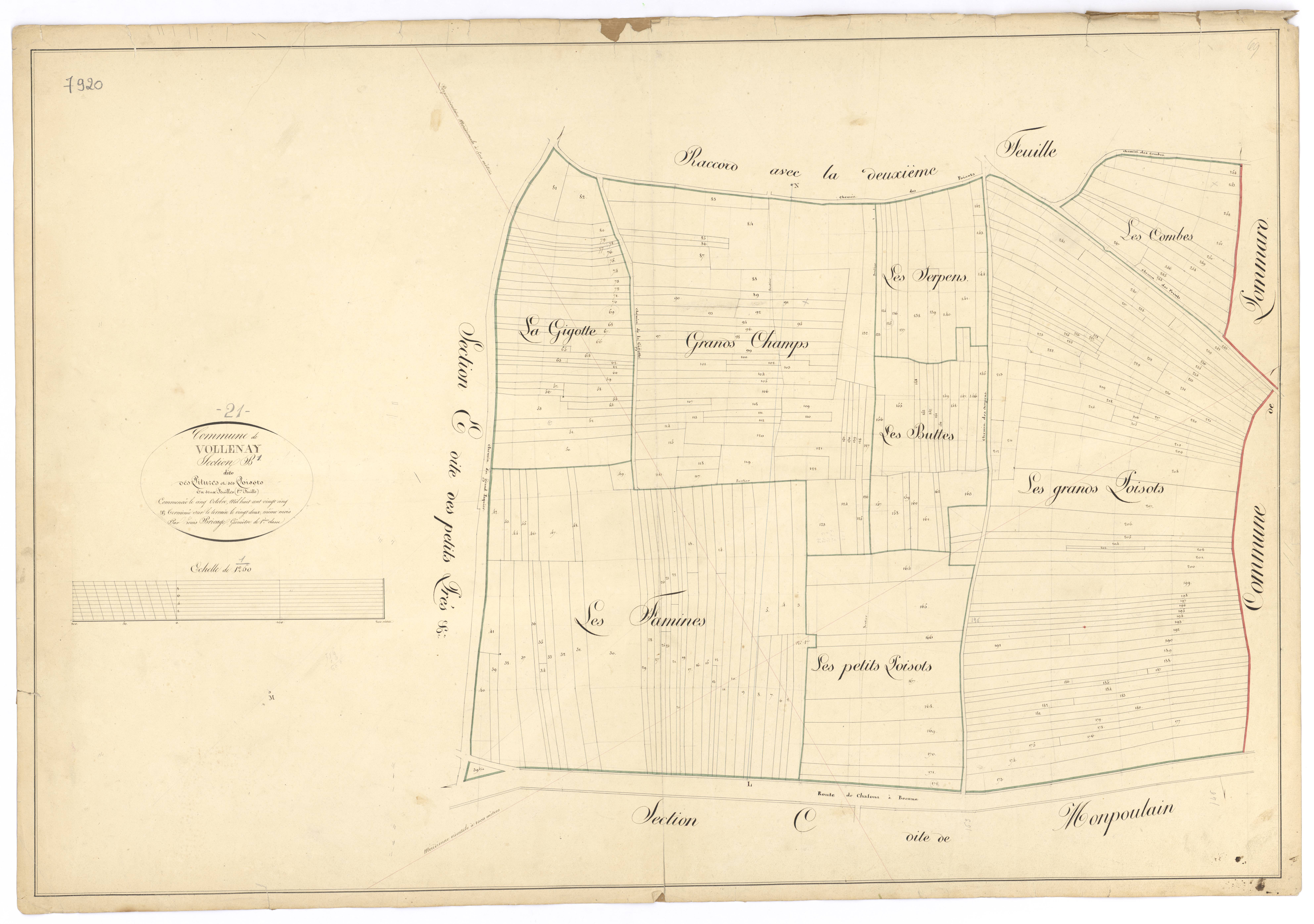 Volnay - Section B1 - 3 P PLAN 712/3