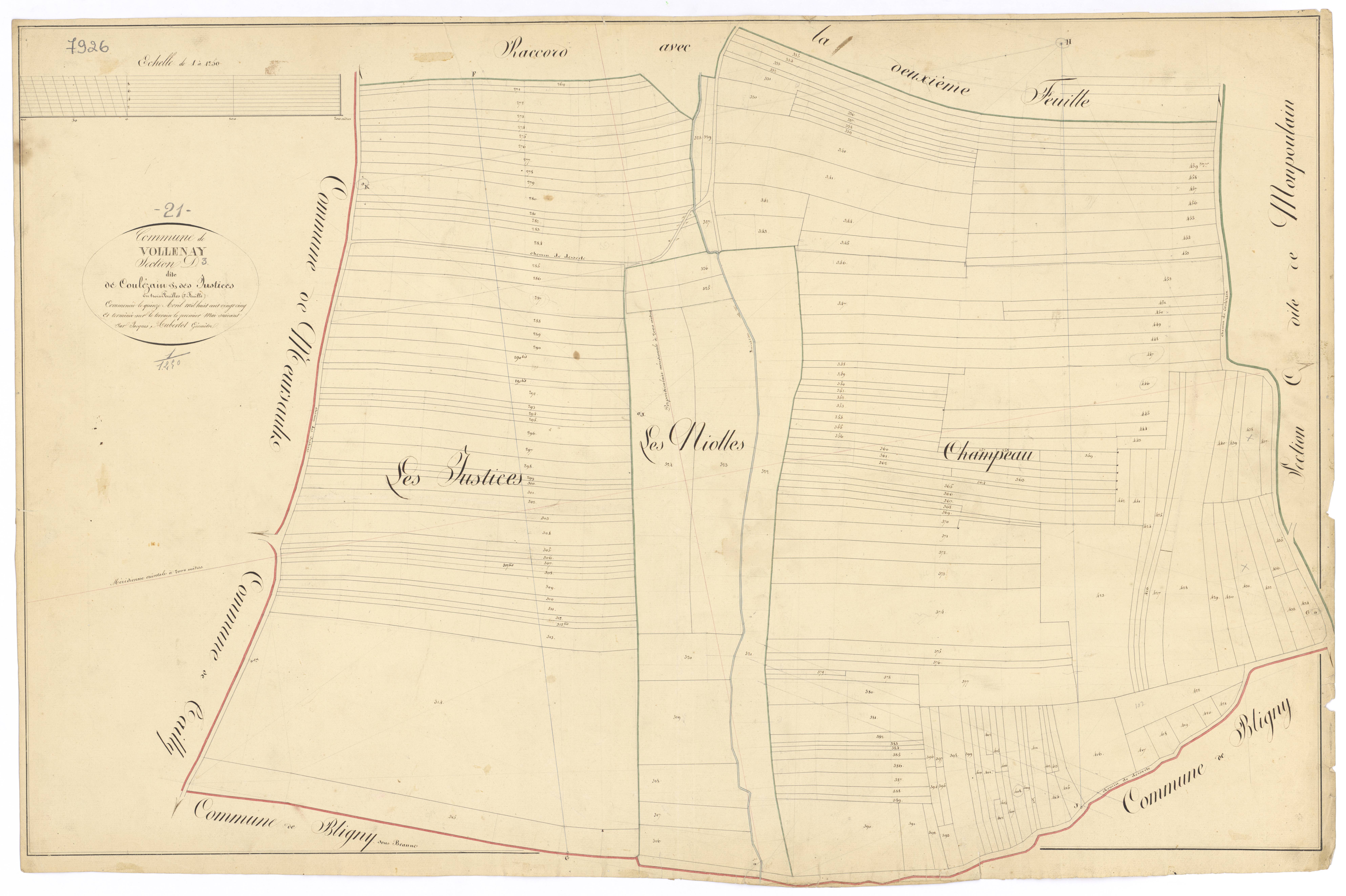 Volnay - Section D3 - 3 P PLAN 712/9