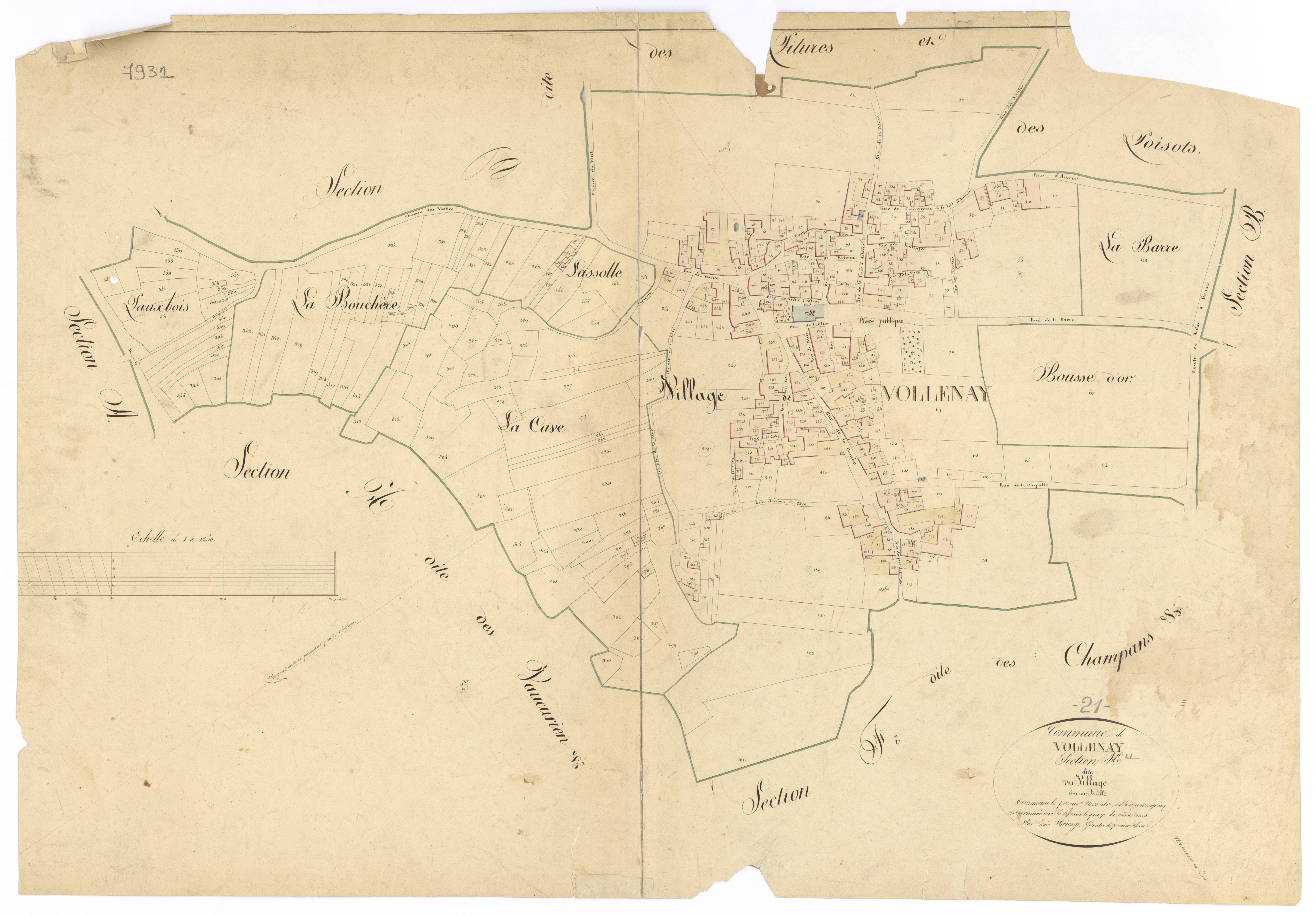 Volnay - Section H - 3 P PLAN 712/14