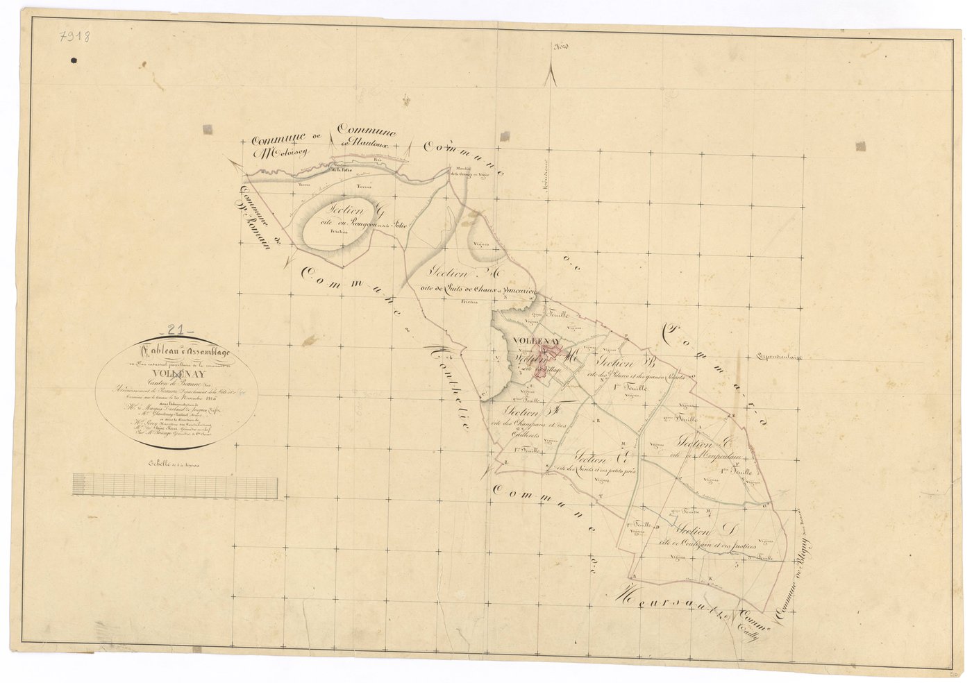 Volnay - Tableau d'assemblage - 3 P PLAN 712/1