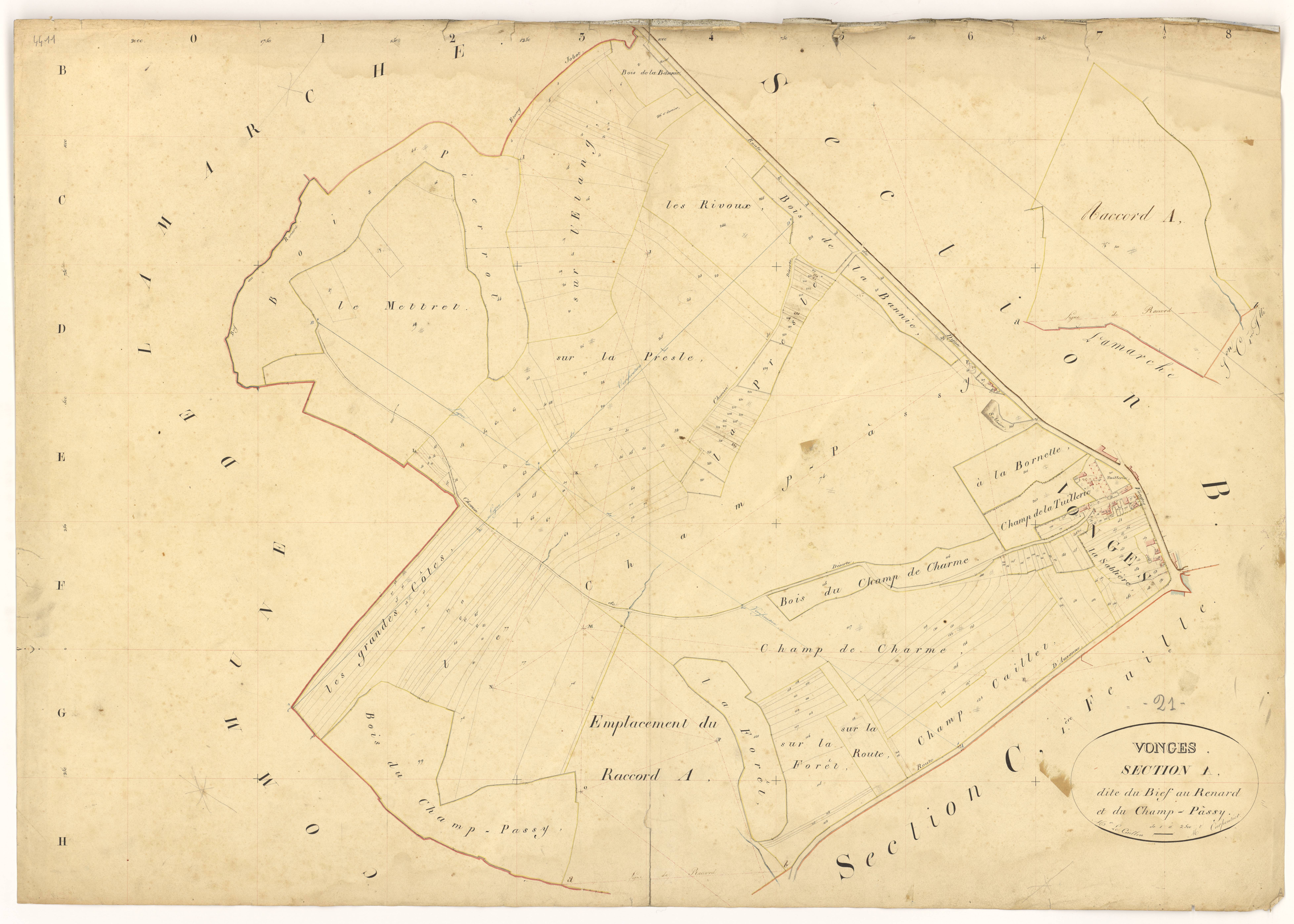 Vonges - Section A - 3 P PLAN 713/2
