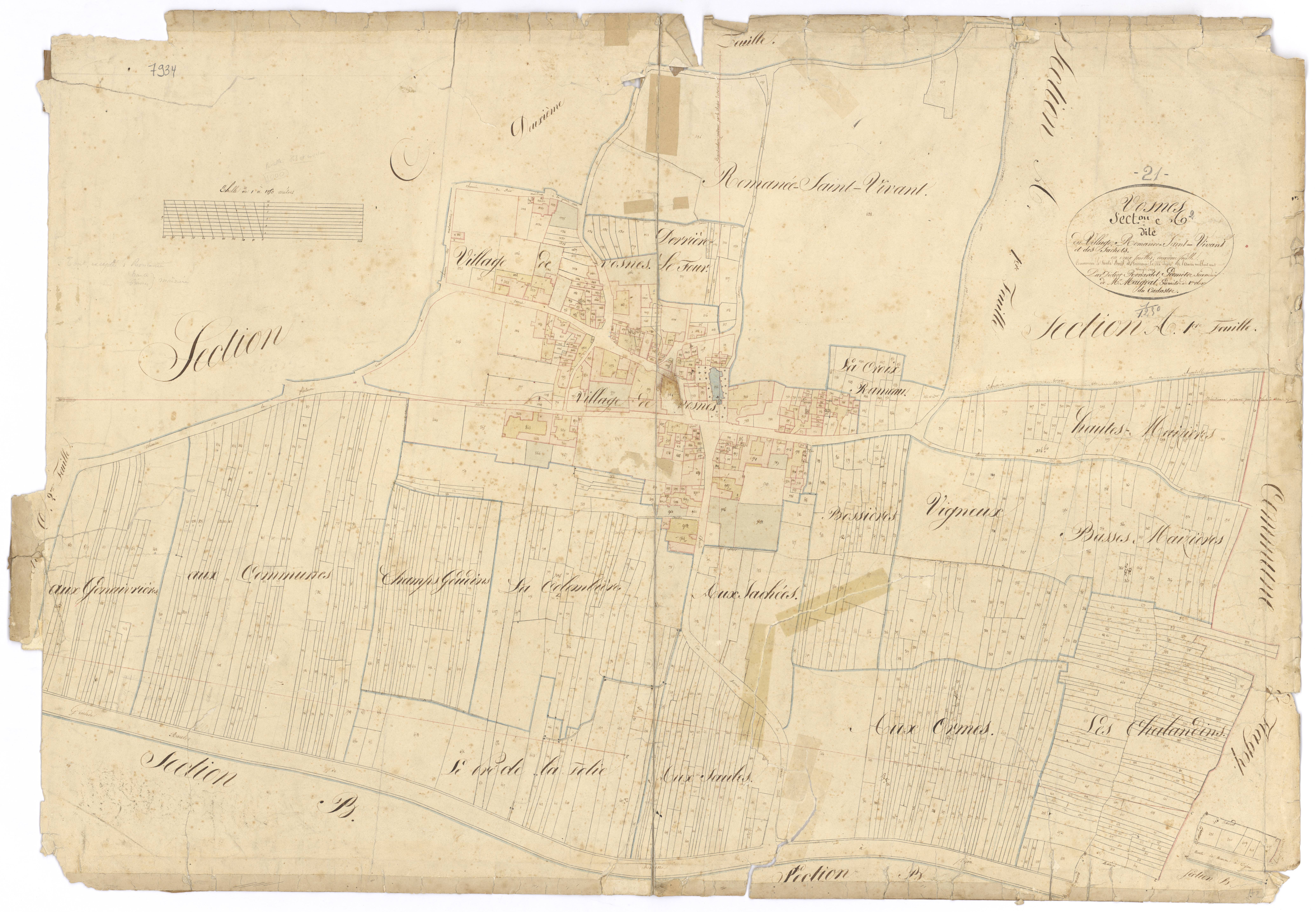 Vosne-Romanée - Section A2 - 3 P PLAN 714/3
