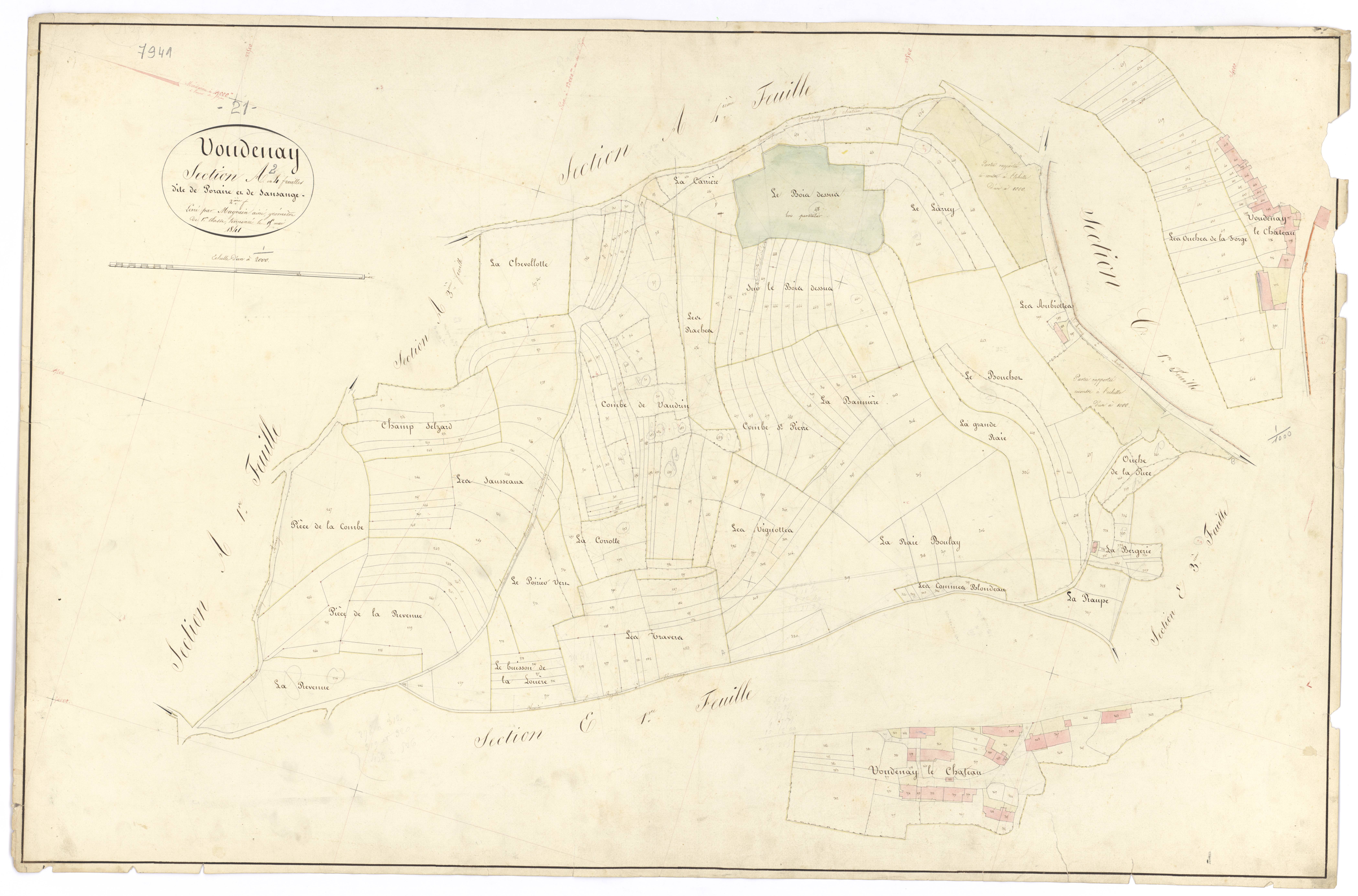 Voudenay - Section A2 - 3 P PLAN 715/3