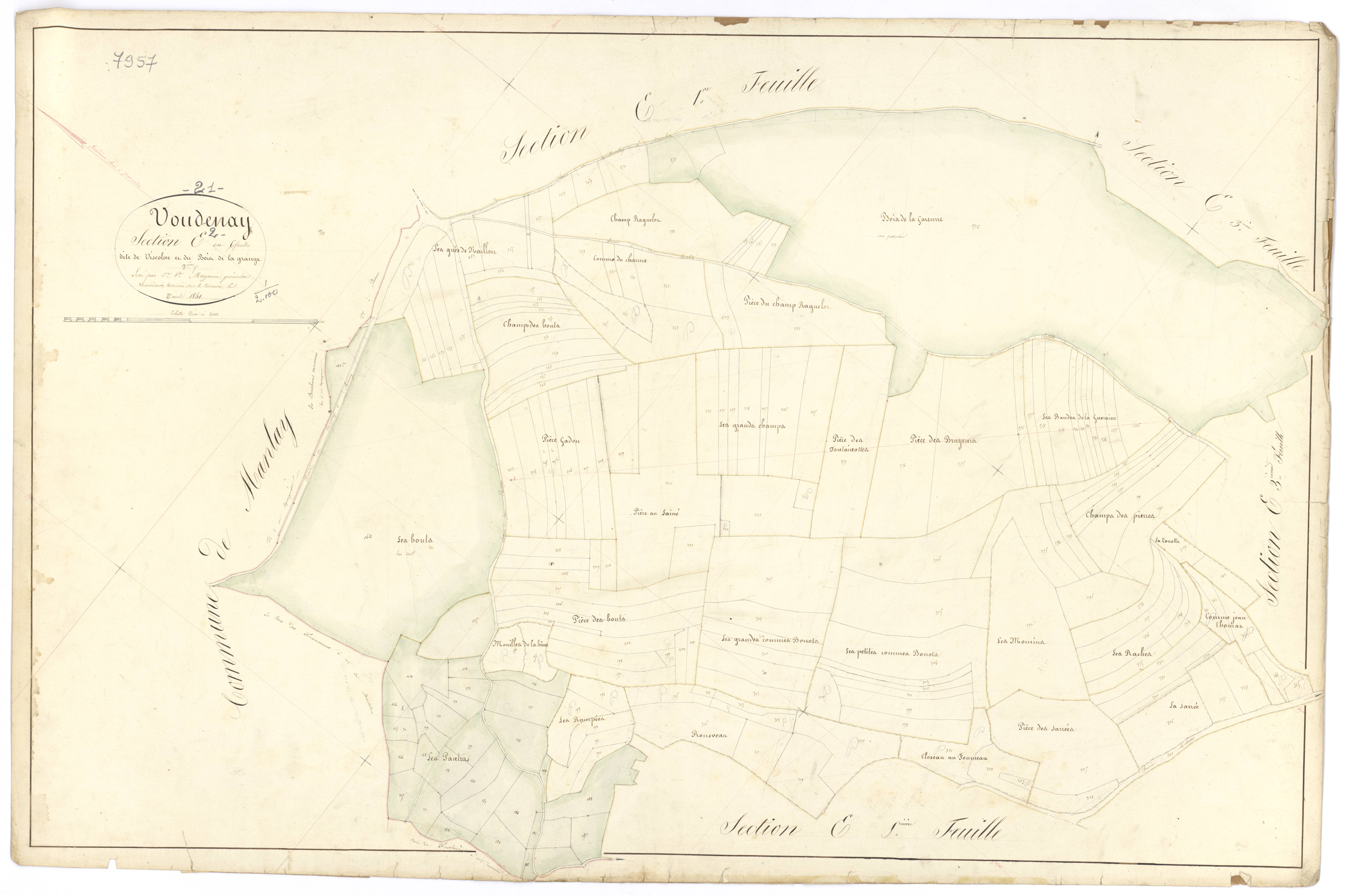Voudenay - Section E2 - 3 P PLAN 715/19