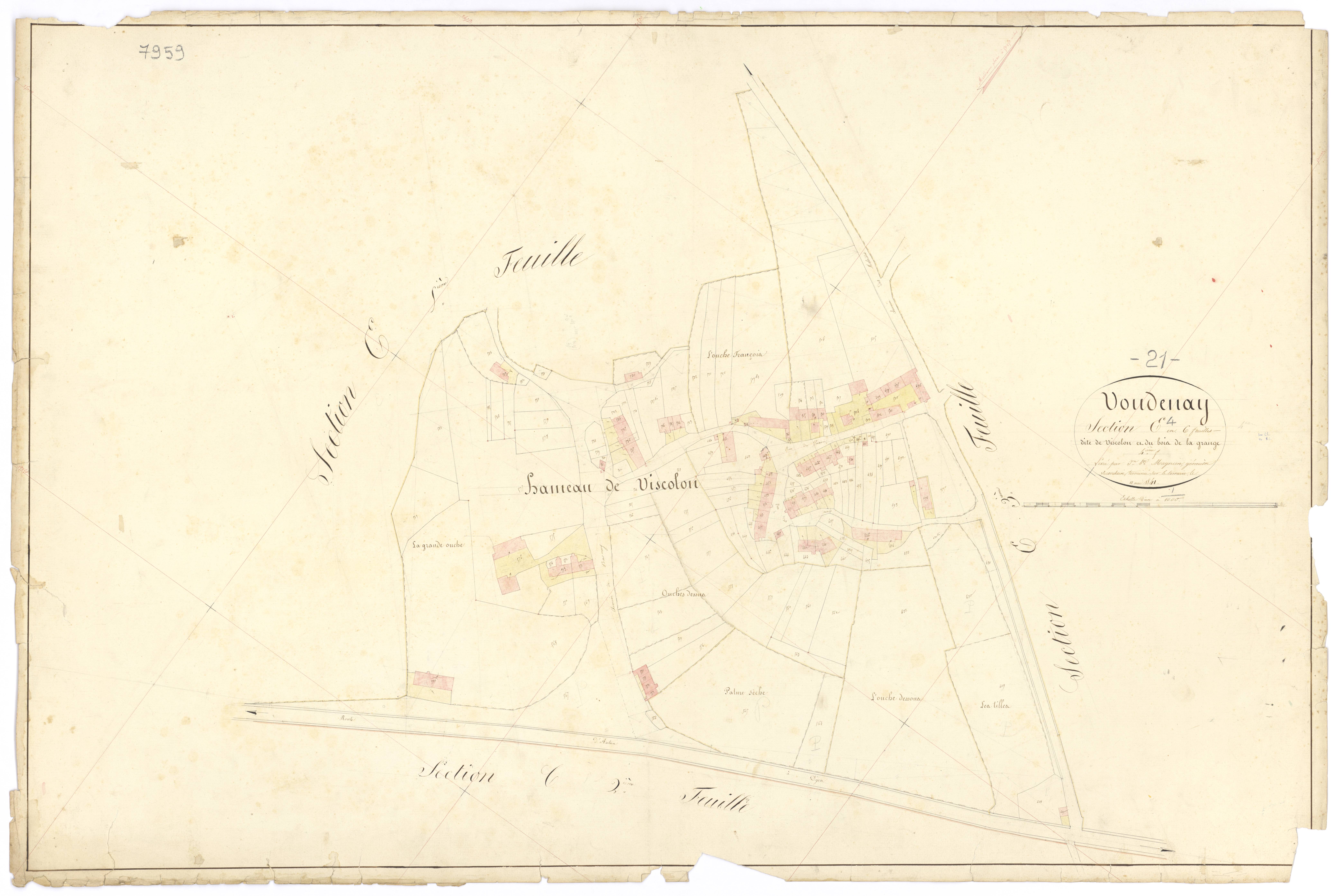 Voudenay - Section E4 - 3 P PLAN 715/21