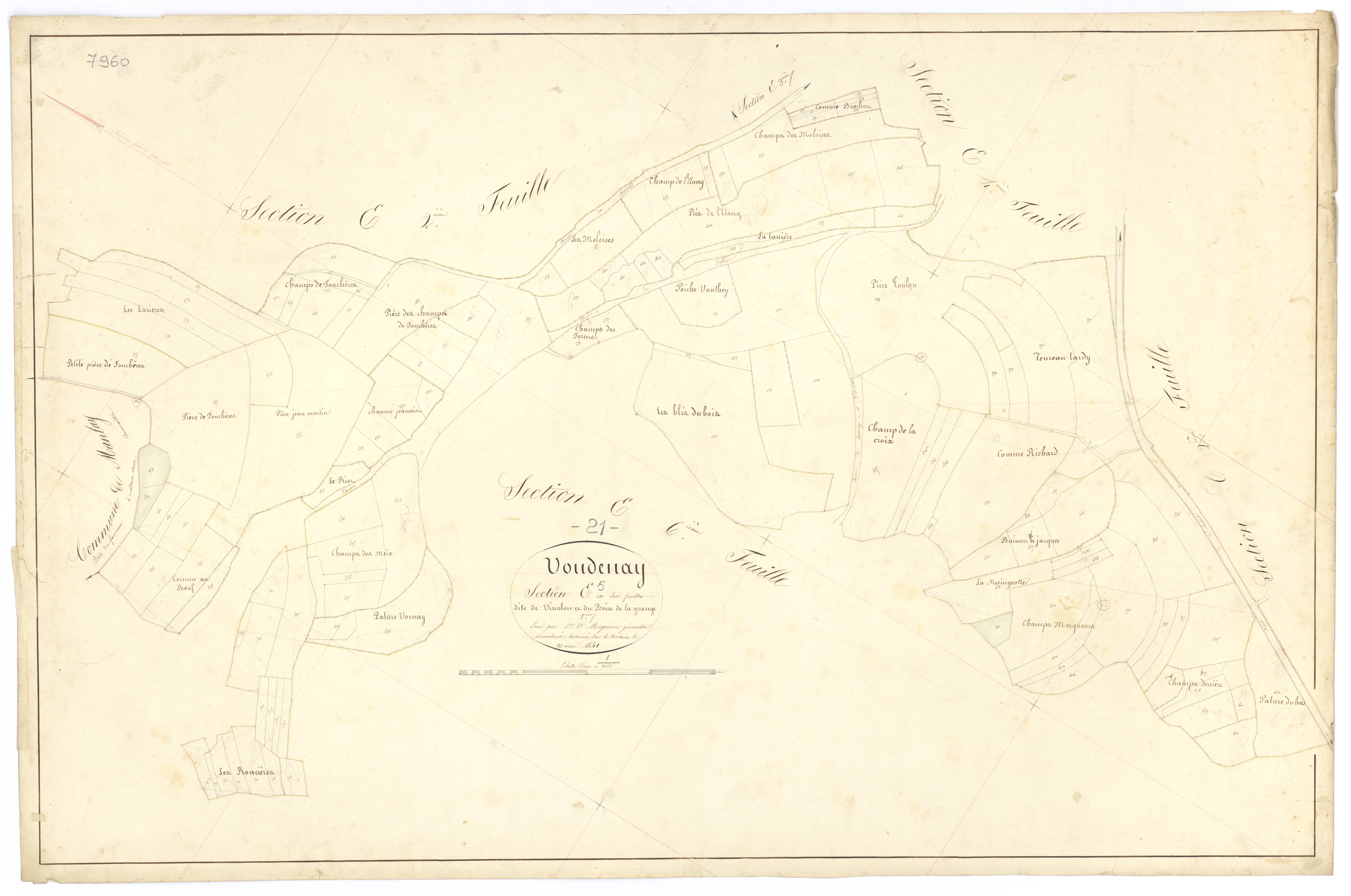 Voudenay - Section E5 - 3 P PLAN 715/22