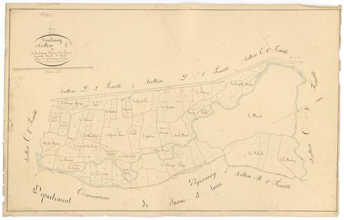 Voudenay - Section C3 - 3 P PLAN 715/14