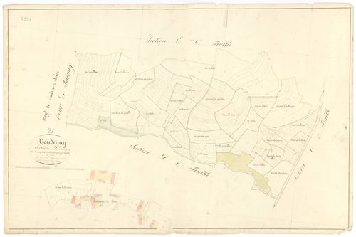 Voudenay - Section D1 - 3 P PLAN 715/16