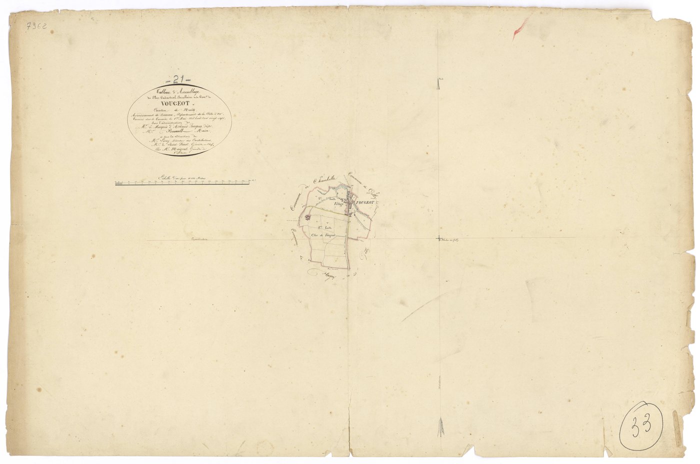 Vougeot - Tableau d'assemblage - 3 P PLAN 716/1