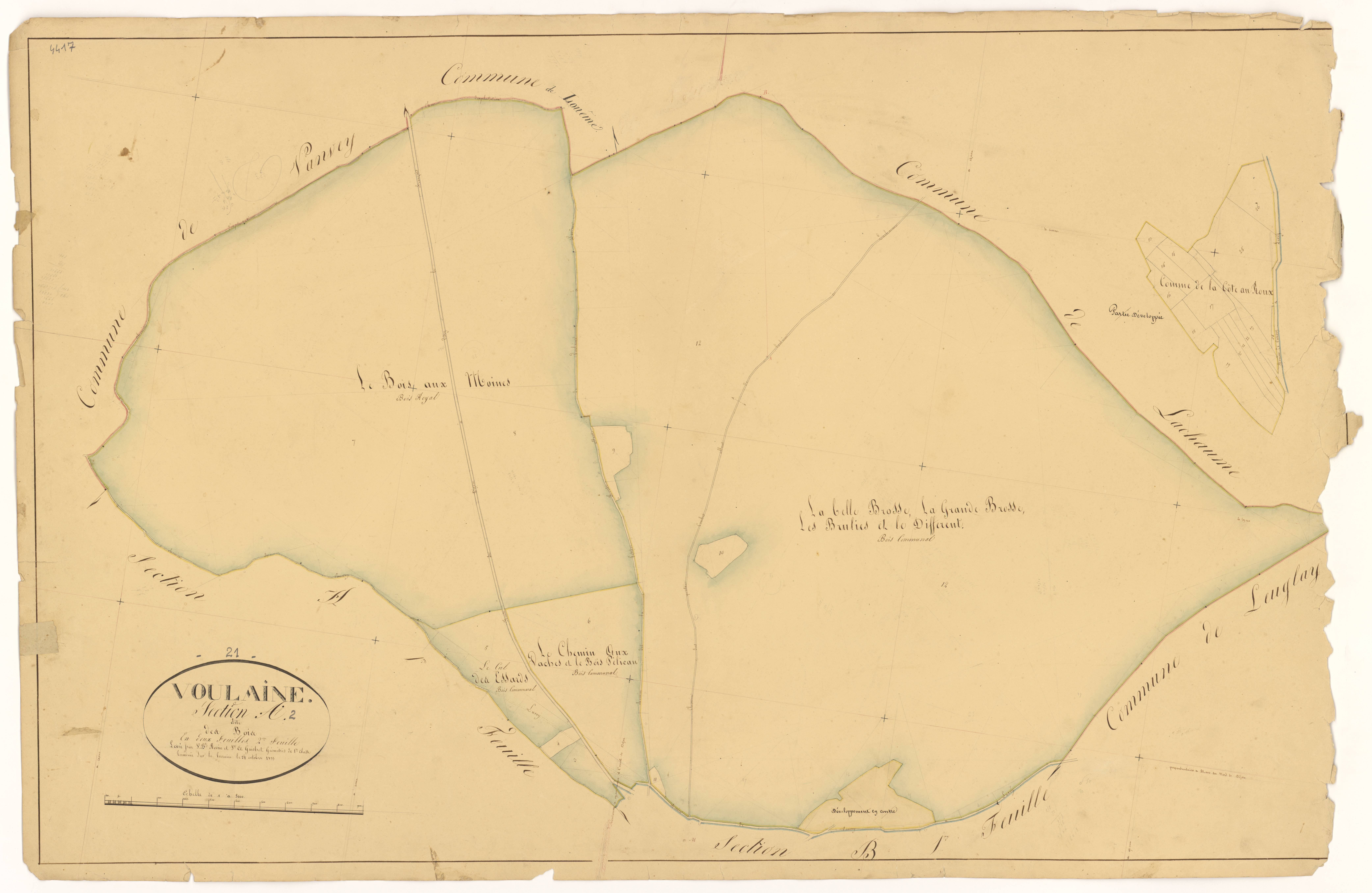 Voulaines-les-Templiers - Section A2 - 3 P PLAN 717/3