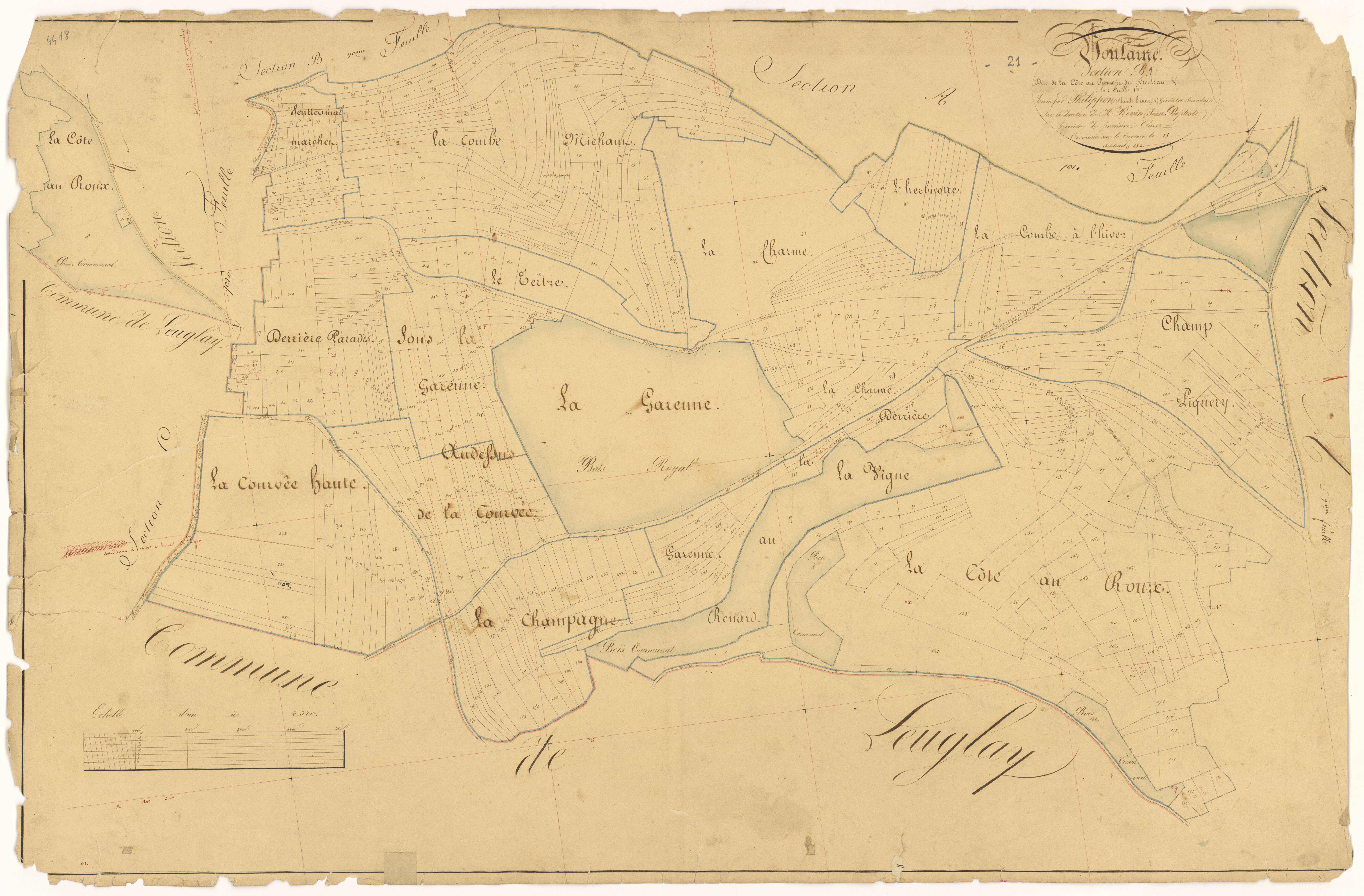 Voulaines-les-Templiers - Section B1 - 3 P PLAN 717/4