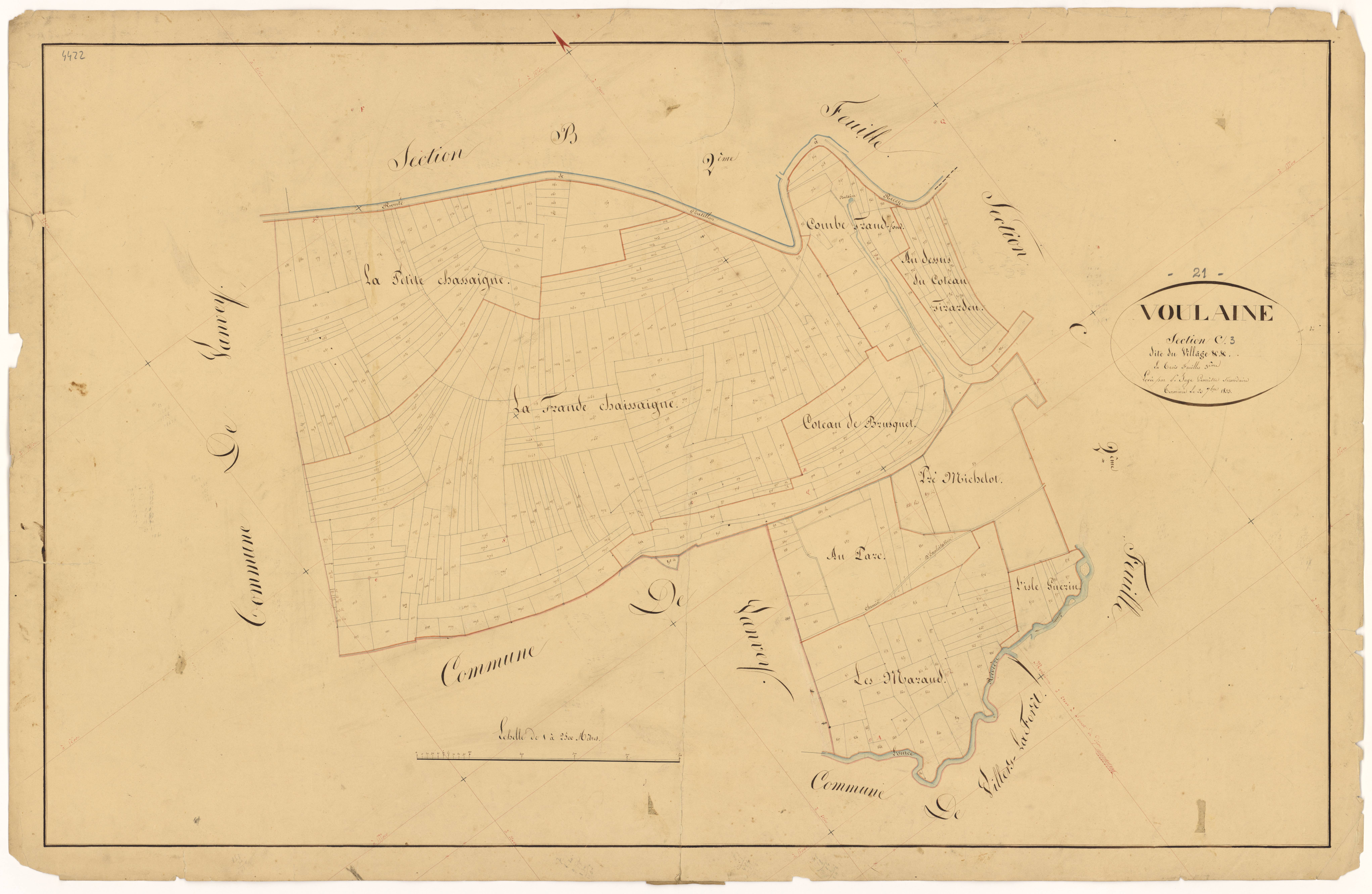 Voulaines-les-Templiers - Section C3 - 3 P PLAN 717/8