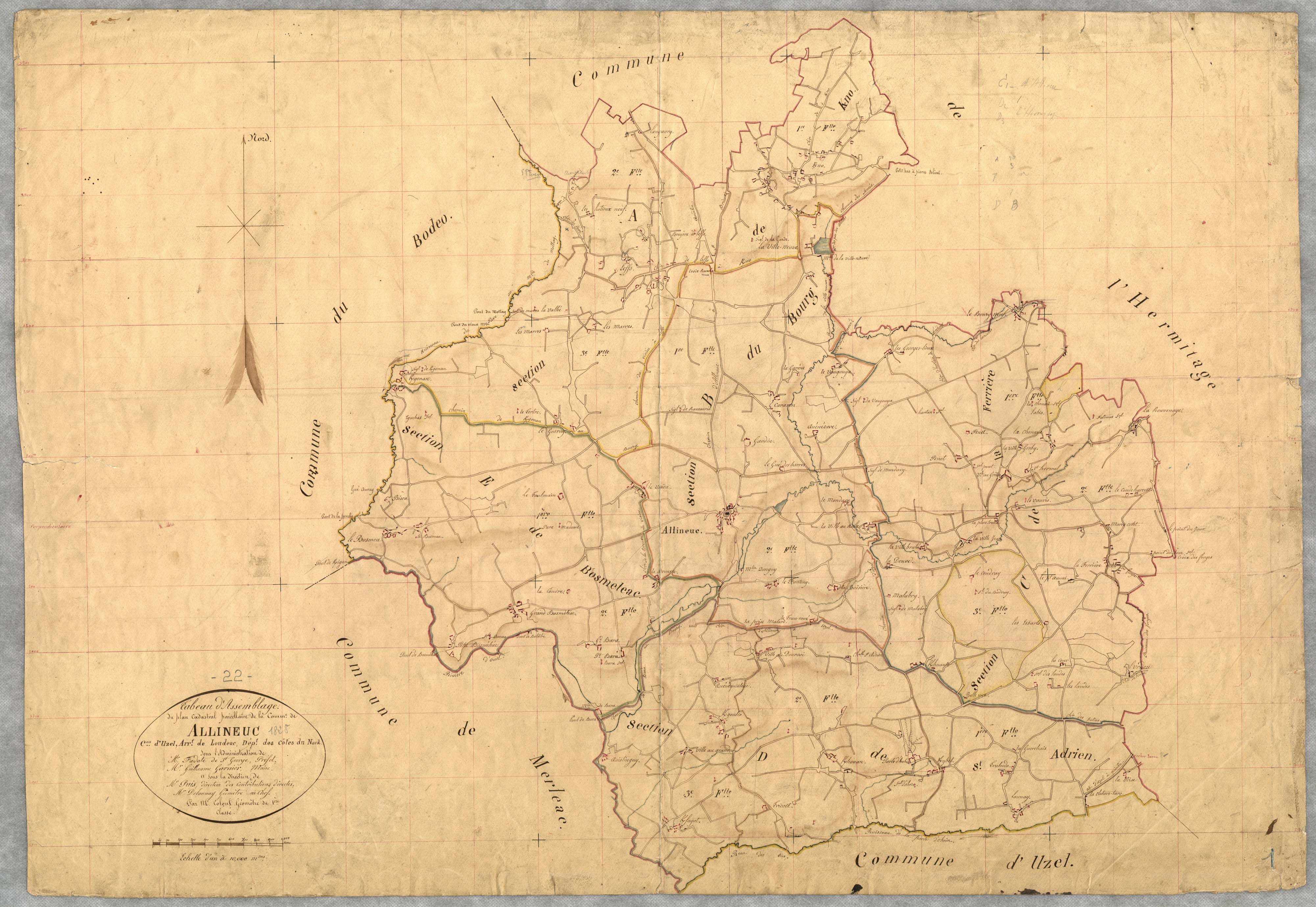 Allineuc - Tableau d'assemblage